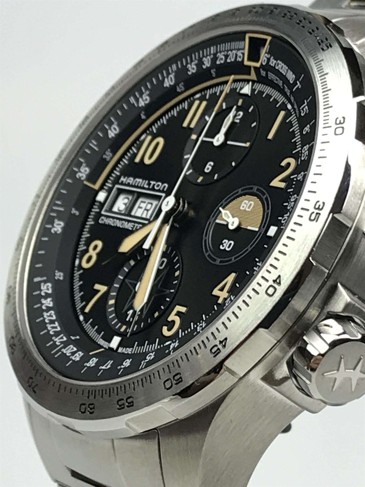 Hamilton Khaki Aviation 45mm Limited Edition Black Dial Steel Mens Automatic Watch H77796135