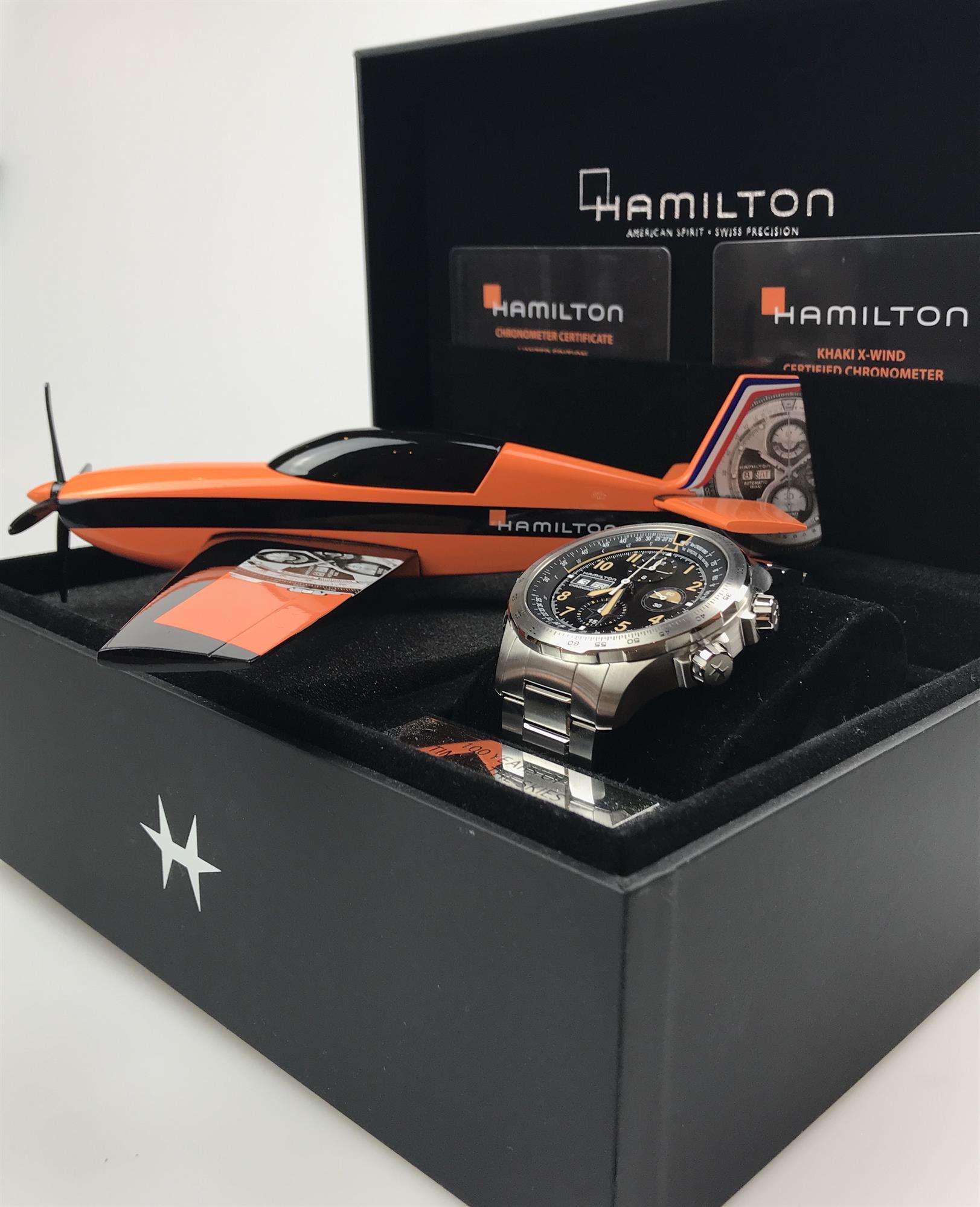 Hamilton Khaki Aviation 45mm Limited Edition Black Dial Steel Mens Automatic Watch H77796135