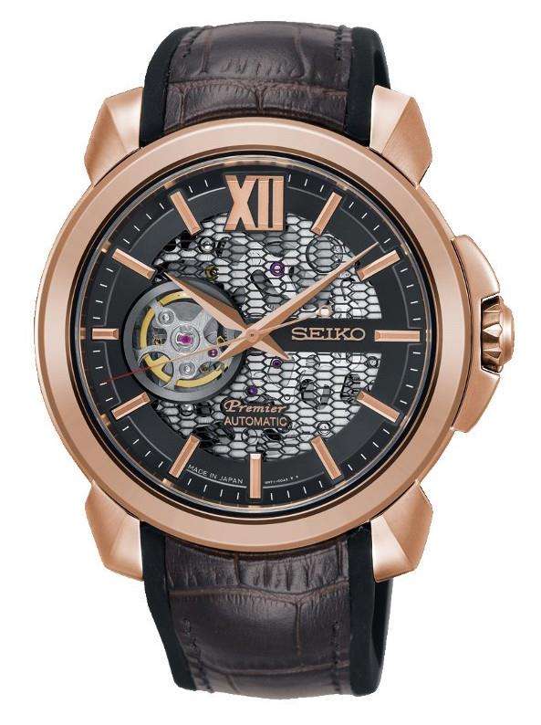 Seiko Premier Novak Djokovic Limited Edition Schwarzes Zifferblatt Herren Uhr SSA374J1