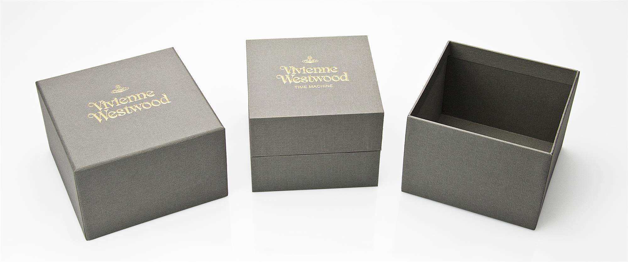 Vivienne Westwood Exhibitor Gold Dial Square Ladies' Watch VV087GDBR - WatchNation