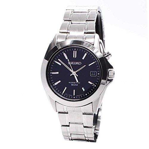 Seiko Kinetic Stainless Steel Blue Dial Men’s Watch SKA267P1 - WatchNation