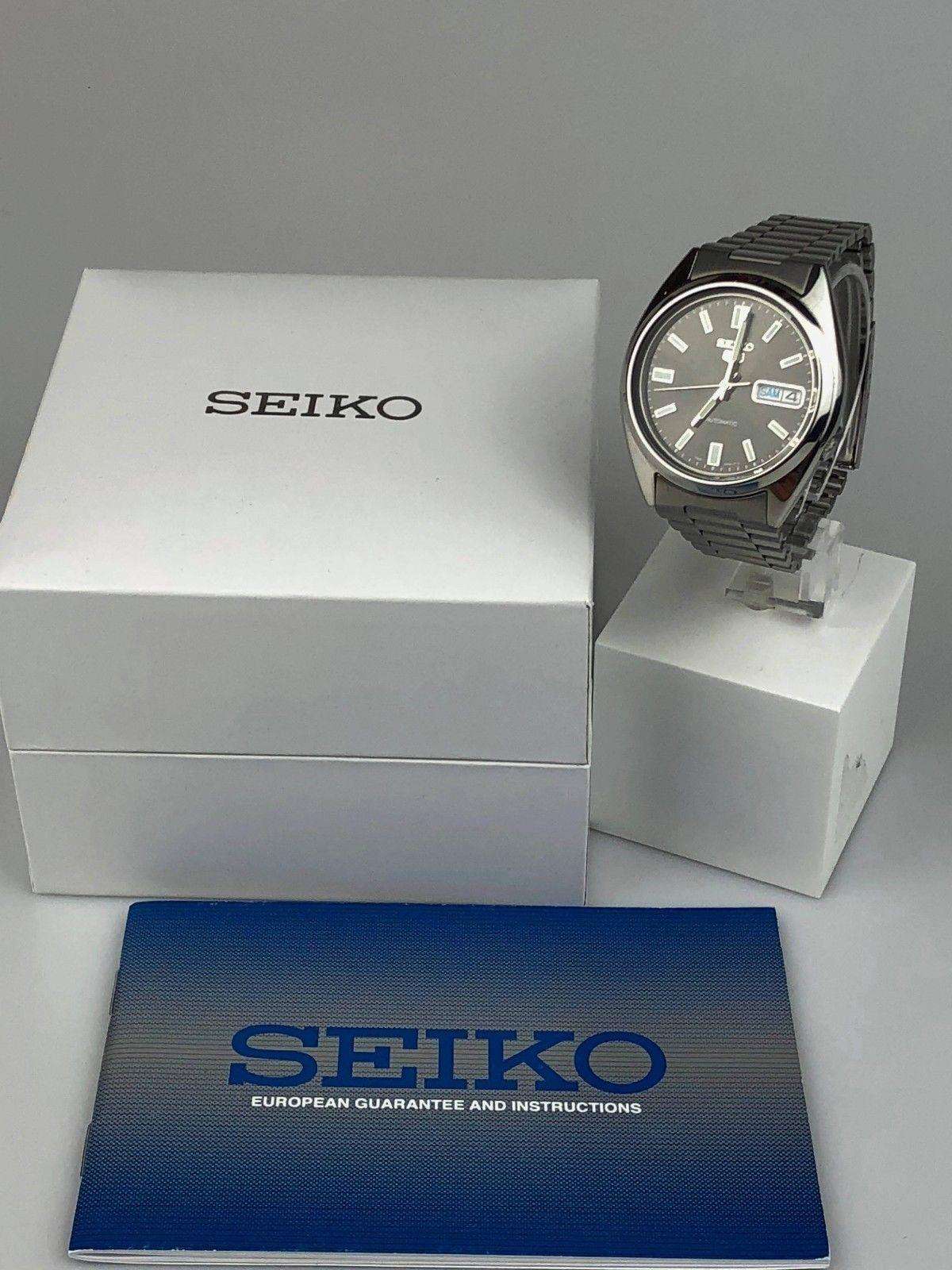 Seiko 5 Automatic Stainless Steel Black Dial Men’s Watch SNXS79K - WatchNation