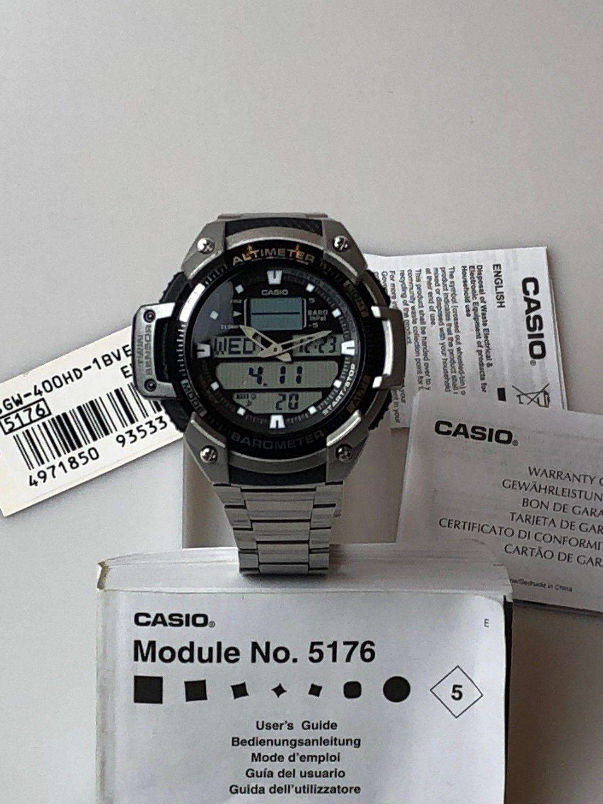 Casio Sports Gear Men's Alarm Chronograph SGW-400HD-1BVER - WatchNation