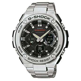 Casio G-Steel Stainless Steel Men's Alarm Chronograph GST-W110D-1AER - WatchNation