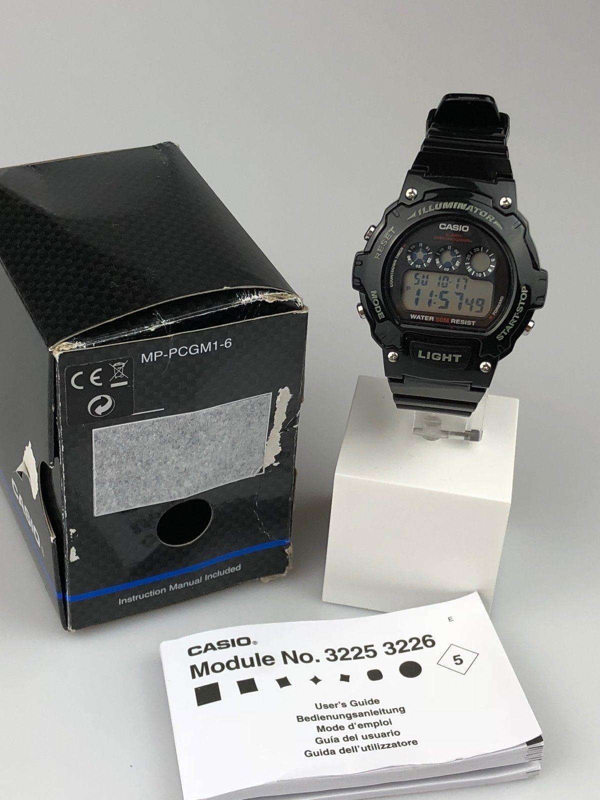 Casio Sport Alarm Chronograph Men's Watch W-214HC-1AVEF
