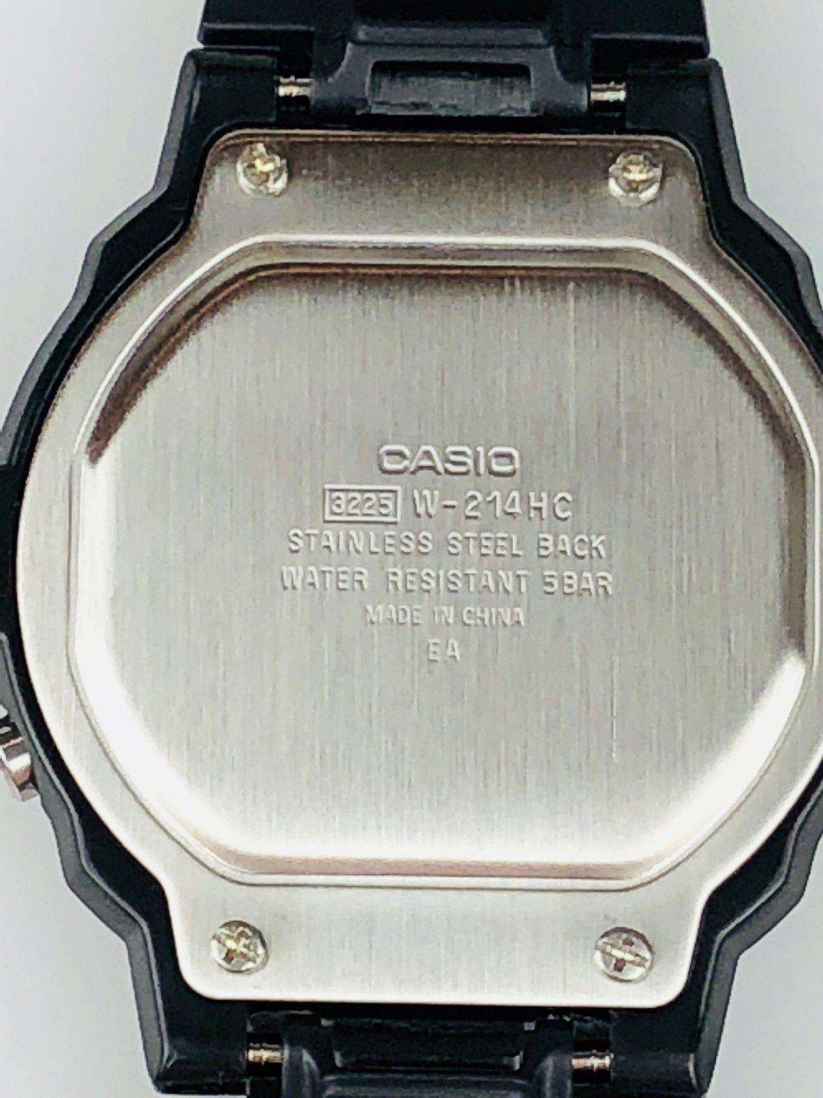 Casio Sport Alarm Chronograph Men's Watch W-214HC-1AVEF