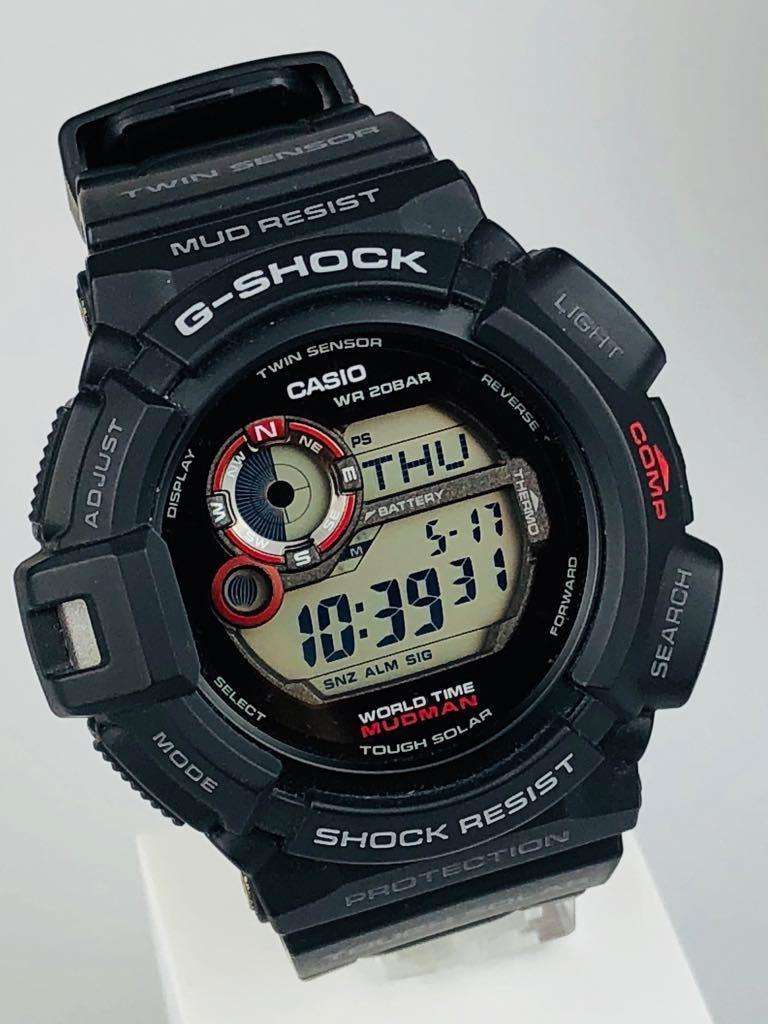 Casio G-Shock Master of G Mudman Men's Alarm Chronograph G-9300-1ER - WatchNation