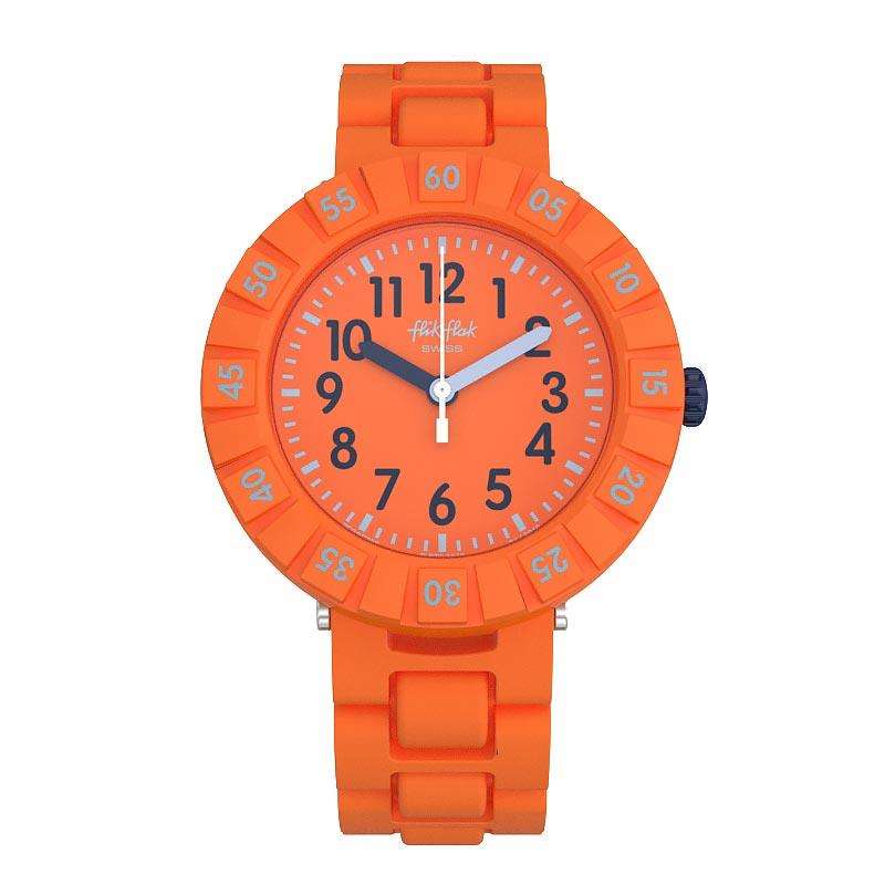 Flik Flak Solo Oranges Armband und Gehäuse Kinder Uhr FCSP087