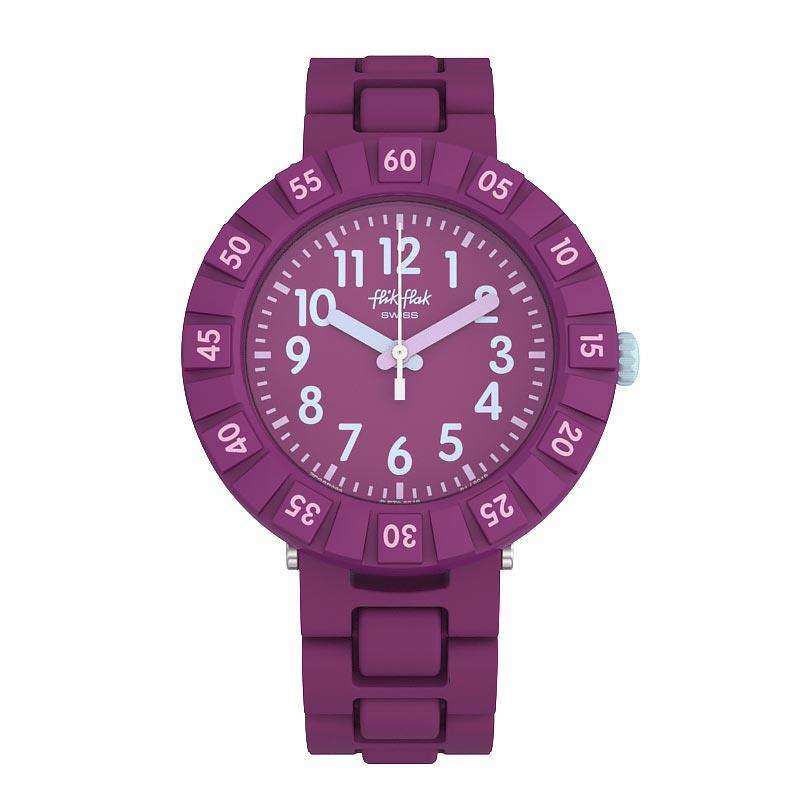 Flik Flak Solo Lila Armband Lila Gehäuse Kinderuhr FCSP089