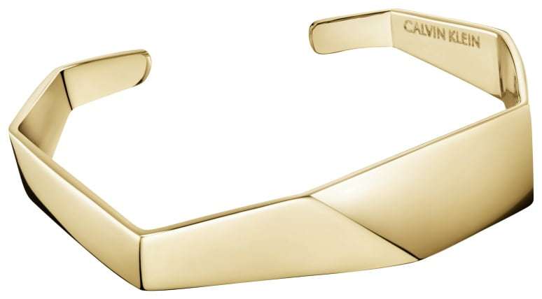 Calvin Klein Origami Gold PVD Edelstahl Armband Schmuck KJATJF10010M