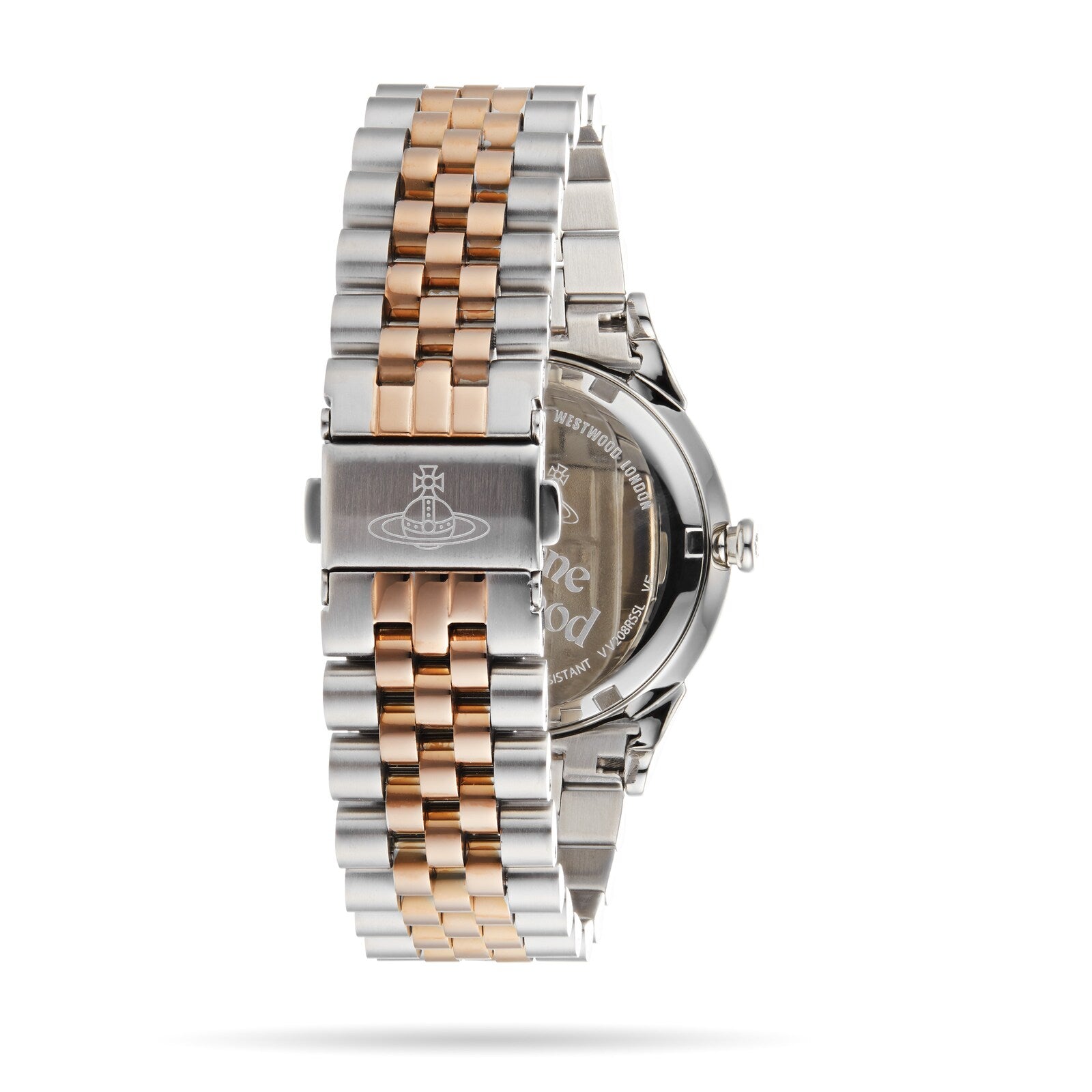 Vivienne Westwood Wallace Quarz Silbernes Zifferblatt Stahlarmband Damenarmbanduhr VV208RSSL