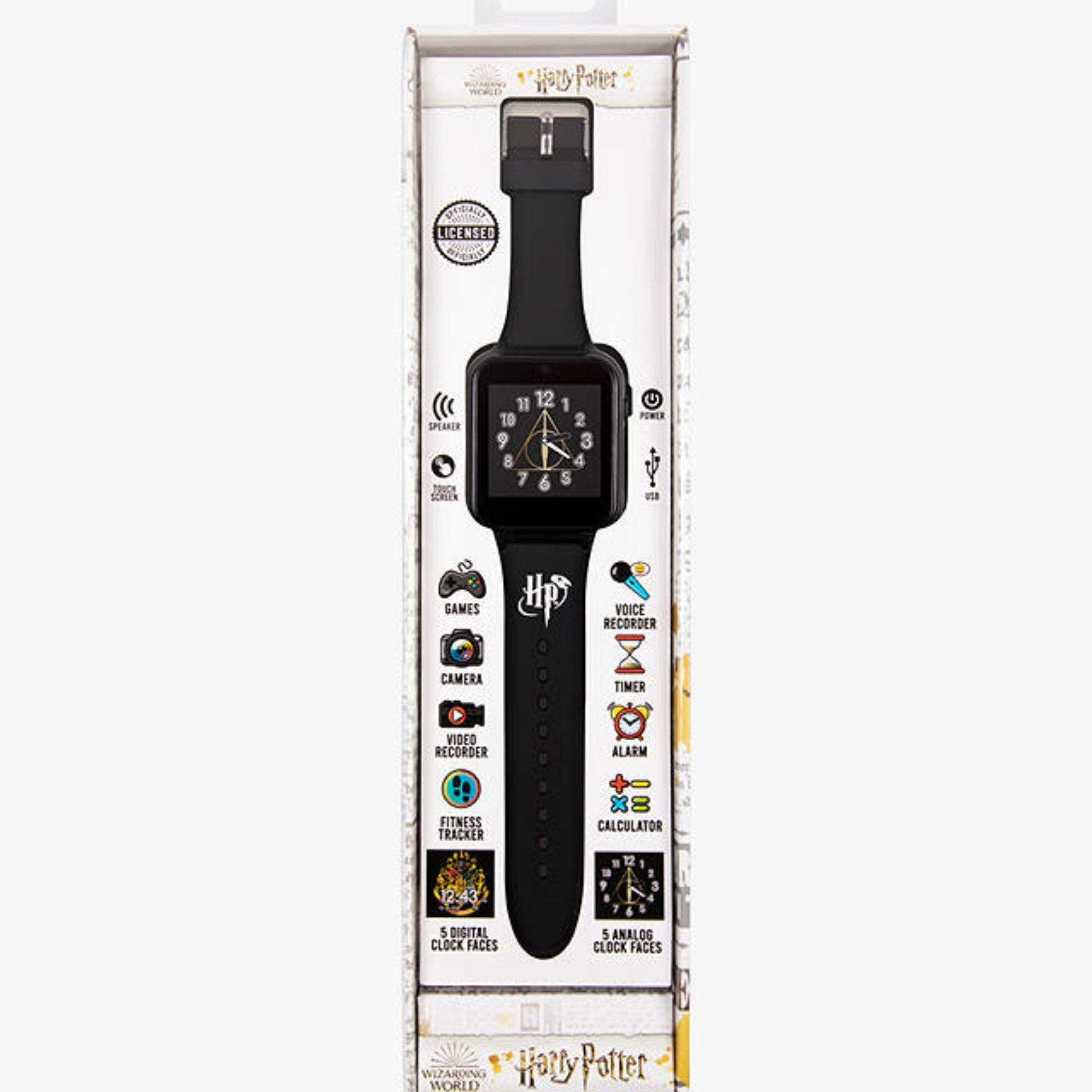 Harry Potter Quarz Digital Zifferblatt Schwarzes Silikonarmband Jungen Uhr HP4096