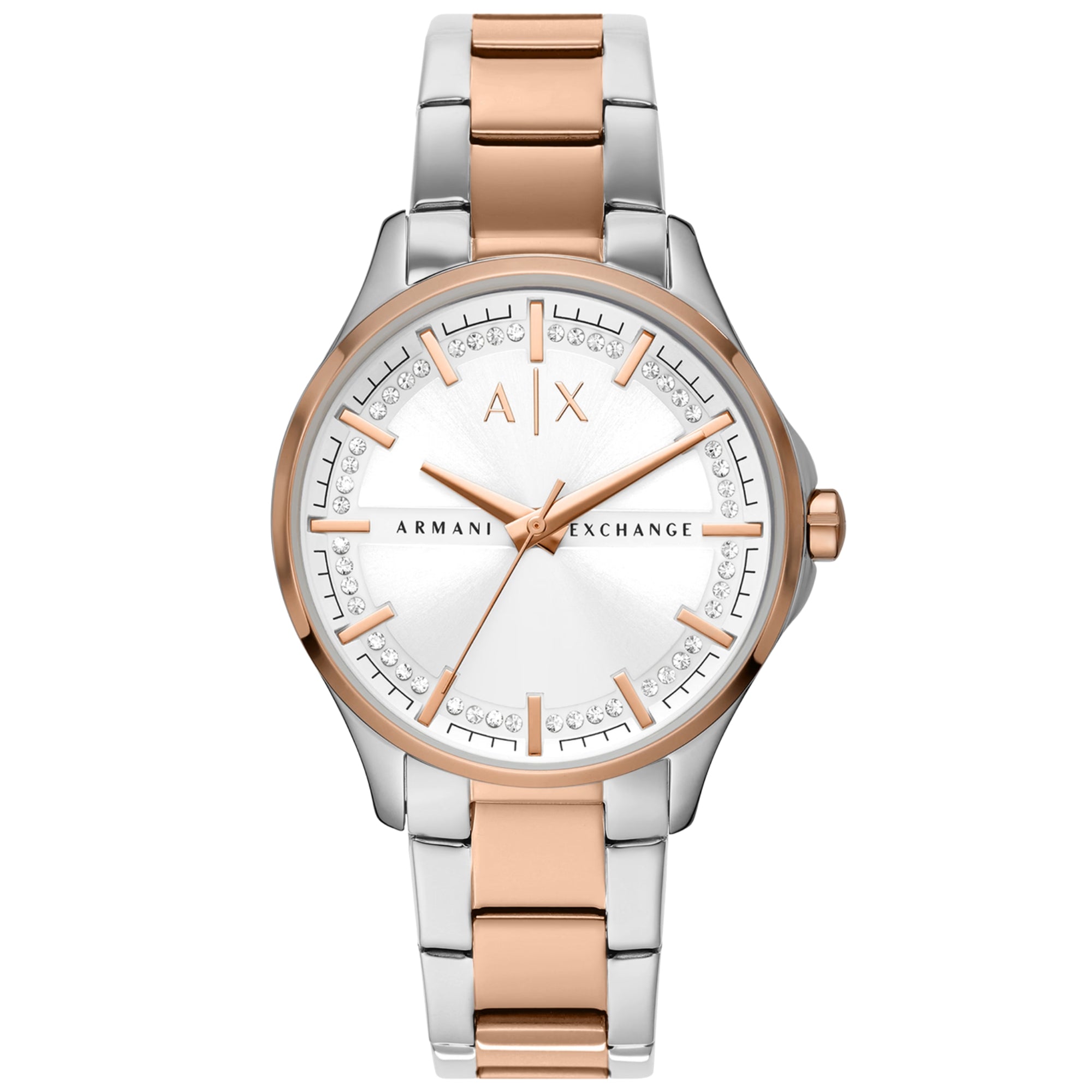 Armani Exchange Hampton 36mm Quadrante Argento Acciaio Orologio da Donna al Quarzo AX5258