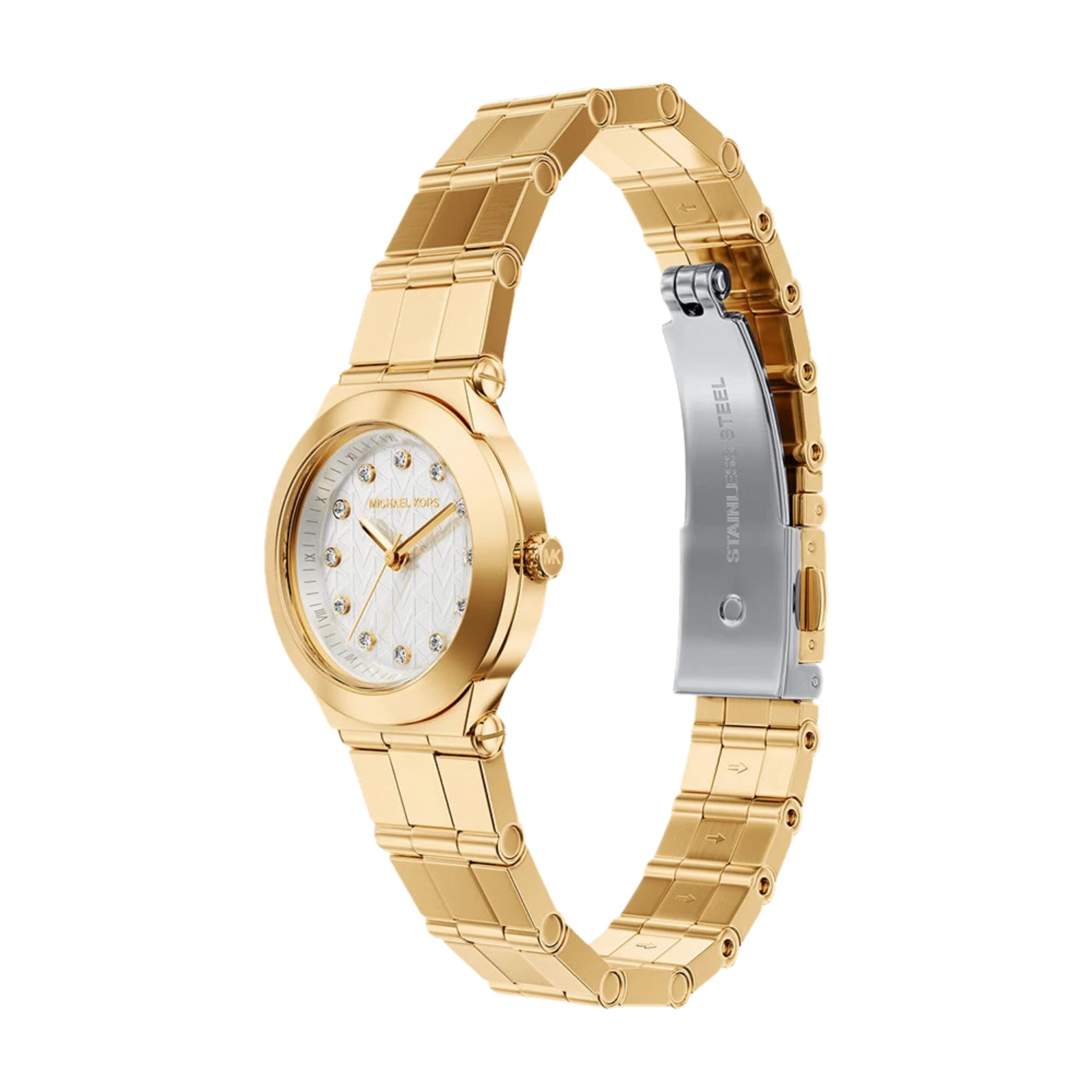 Michael Kors Billie 26mm White Mother of Pearl Dial Steel Ladies Quartz Watch MK7567