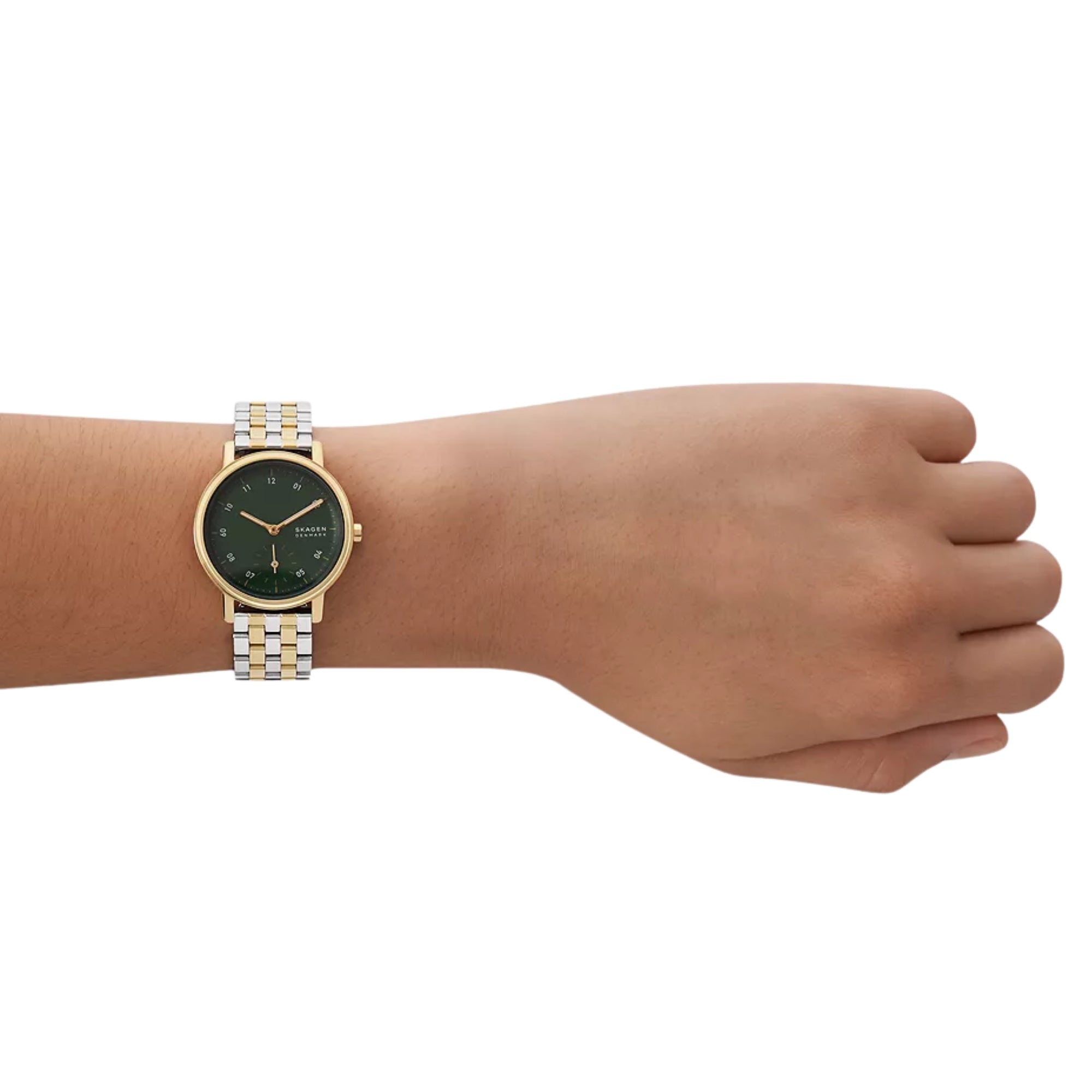 Skagen Kuppel Lille 32mm Sub-Second Green Dial Steel Ladies Quartz Watch SKW3122