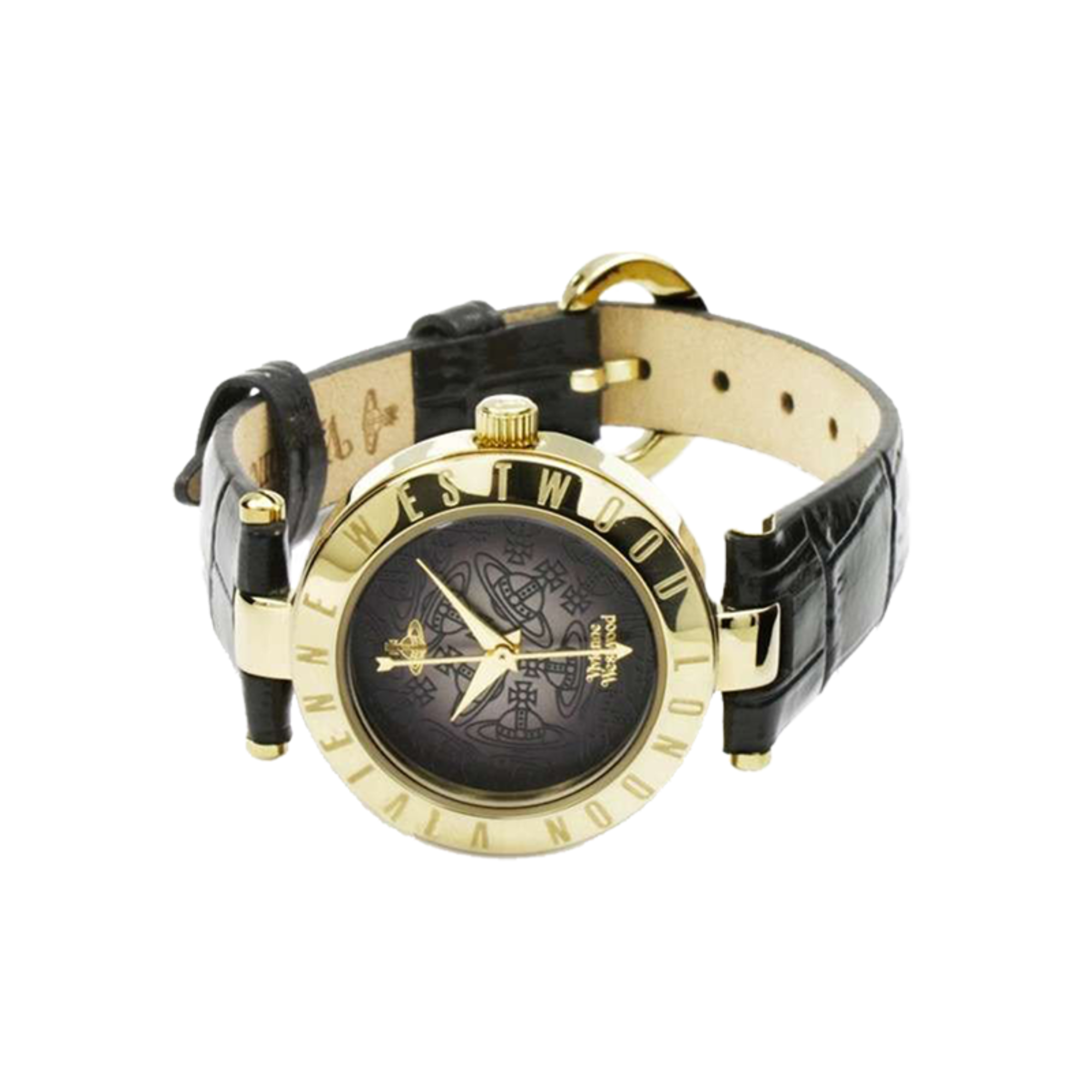 Vivienne Westwood Exclusive Westbourne II Quartz Black Dial Leather Strap Women's Watch VV092BKBK