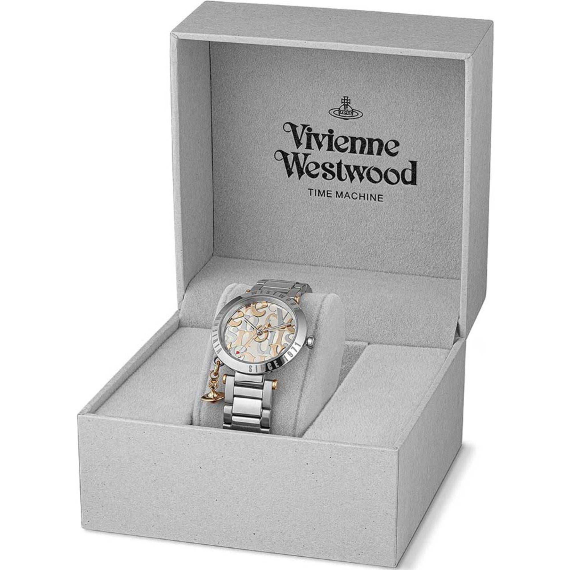 Vivienne Westwood Orb Logomania Silver Dial Women's Watch VV315WSSL