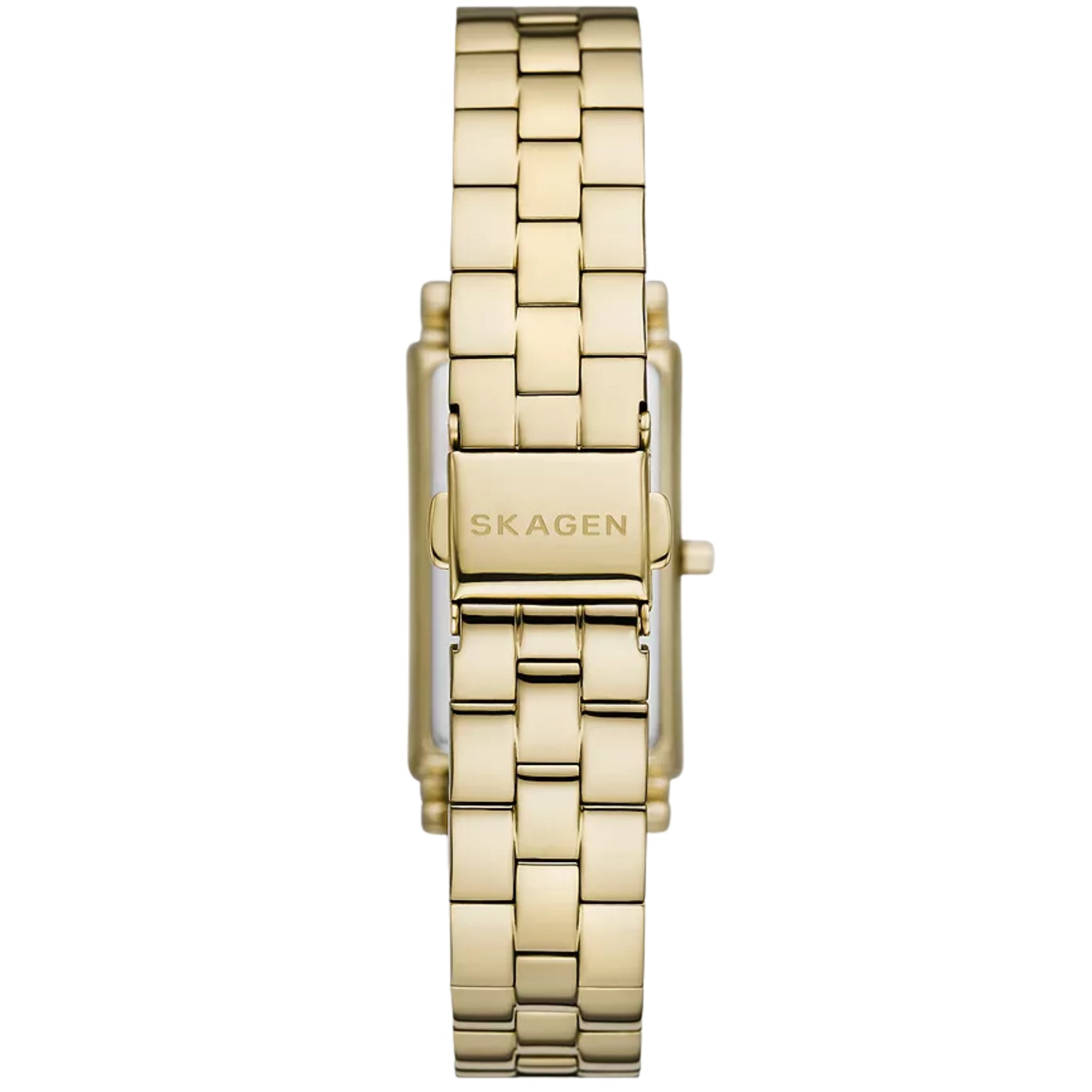 Skagen Hagen Lille 22mm Quarz-Armbanduhr für Damen mit goldenem Zifferblatt SKW3098