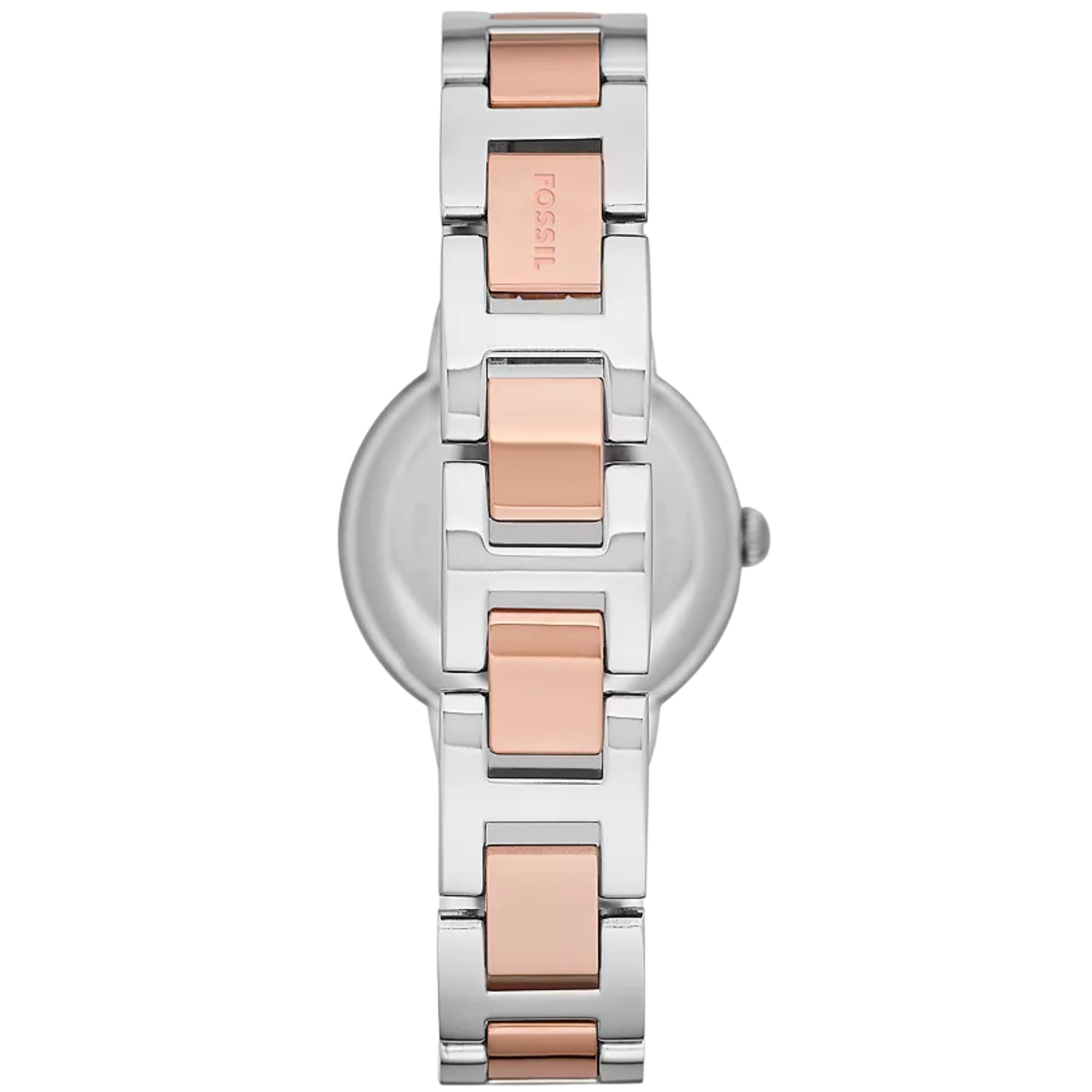 Fossil Virginia 30mm Rose Gold Dial Steel Ladies Quartz Watch ES3405