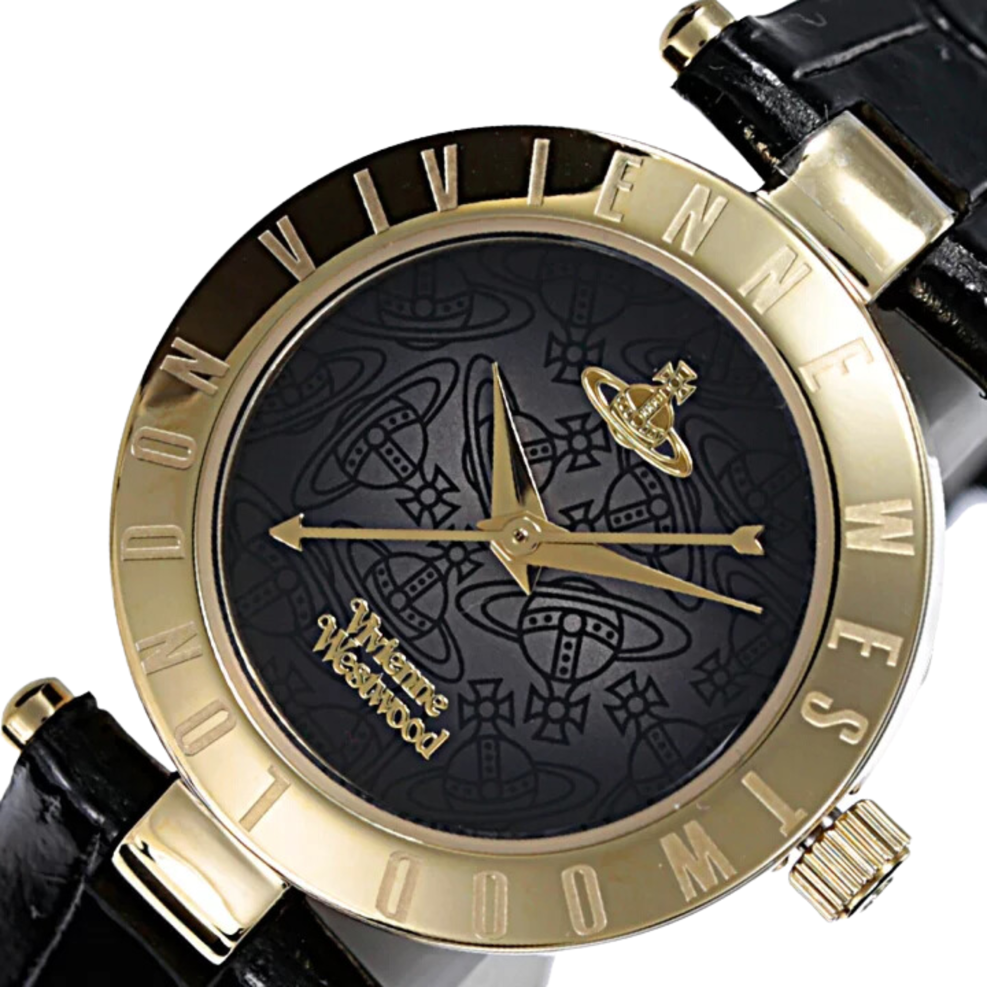 Vivienne Westwood Exclusive Westbourne II Quartz Black Dial Leather Strap Women's Watch VV092BKBK