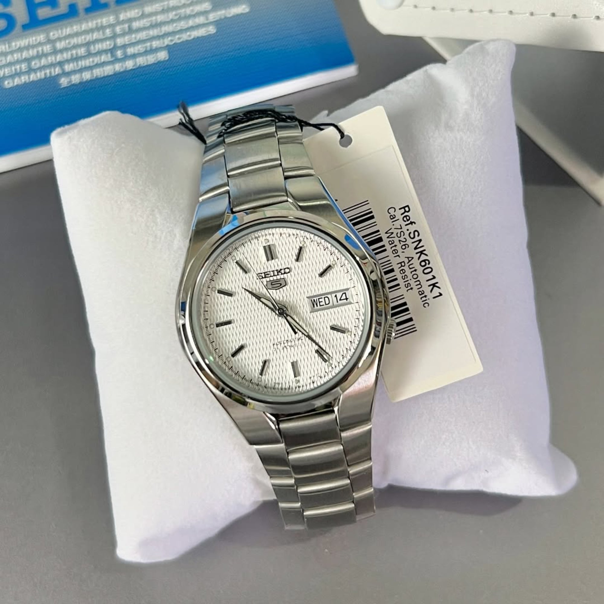 Seiko 5 Automatic White Dial Men's Watch SNK601K1