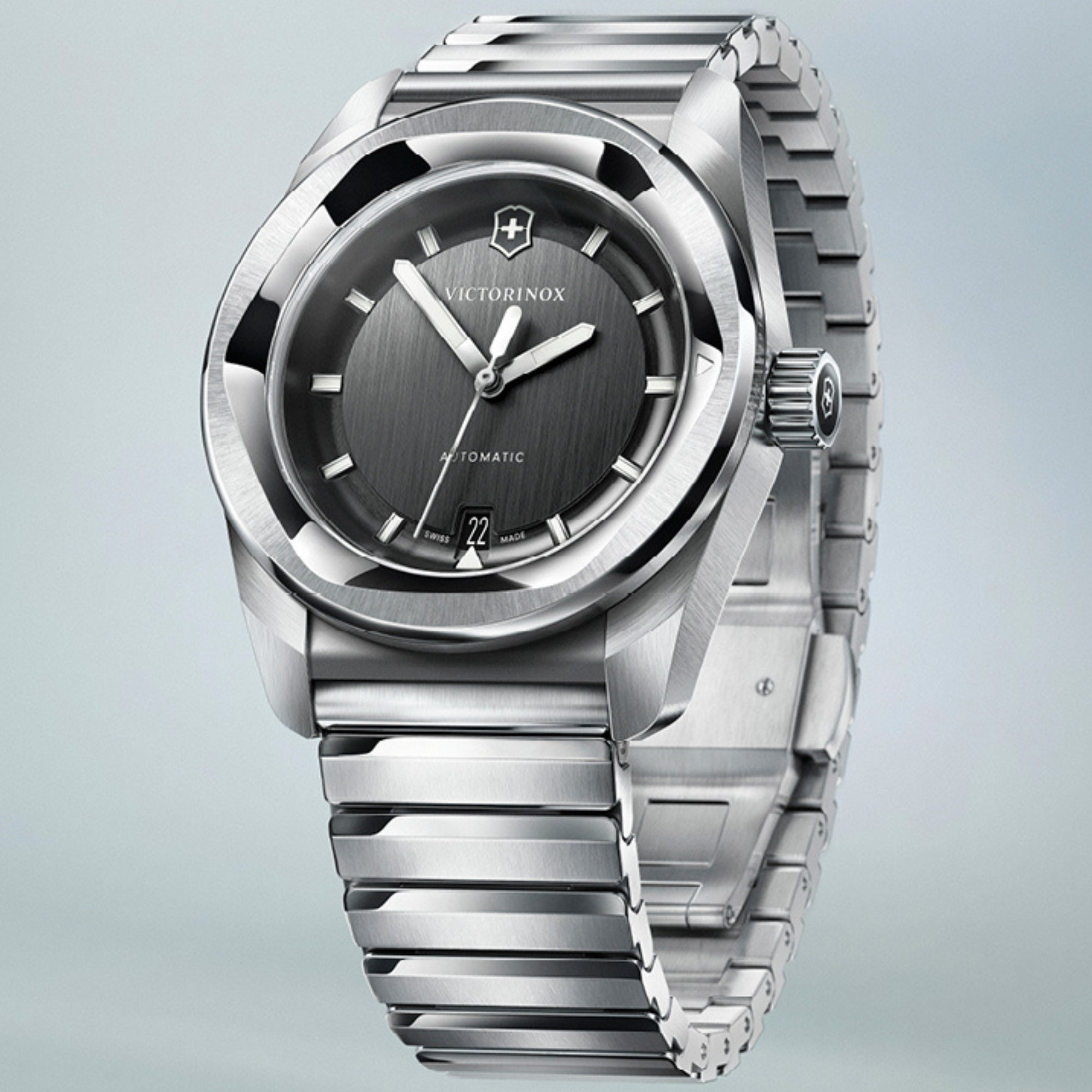 Victorinox Concept One 39mm 242059 Black Dial Steel Mens Automatic Watch
