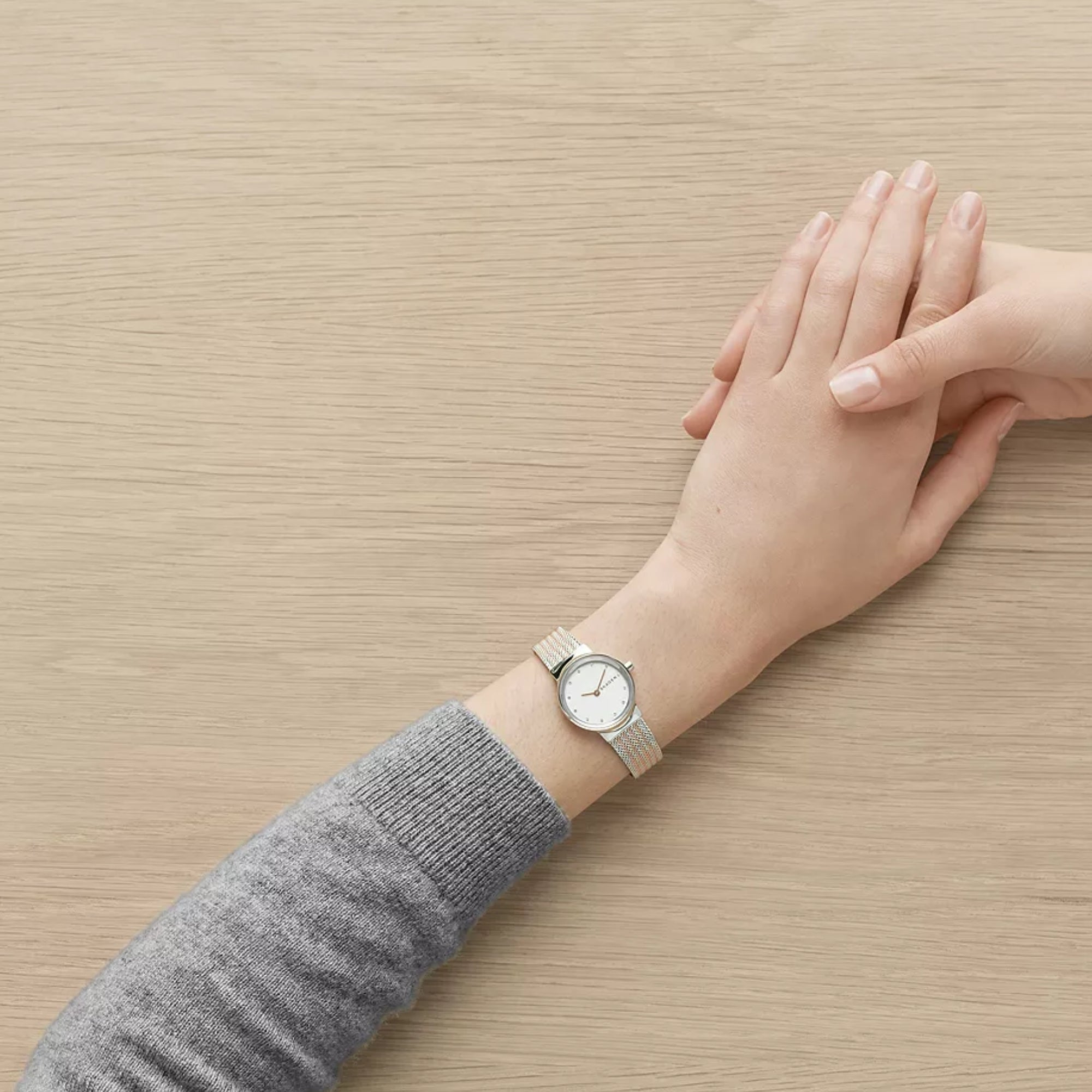 Skagen Freja Lille 26mm White Dial Steel Ladies Quartz Watch SKW2699