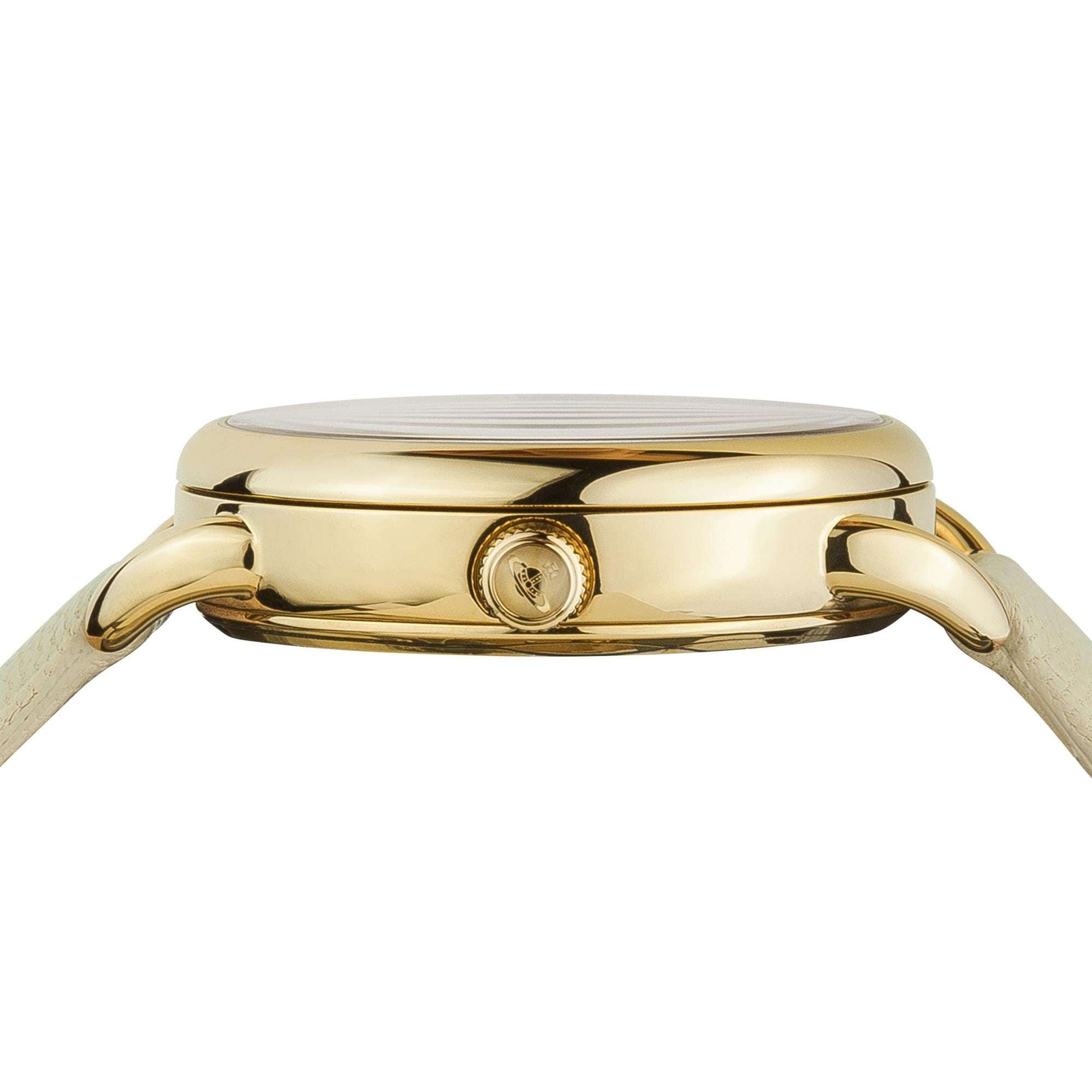 Vivienne Westwood Leadenhall Cream Gold Dial Ladies Watch VV163CMCM - WatchNation