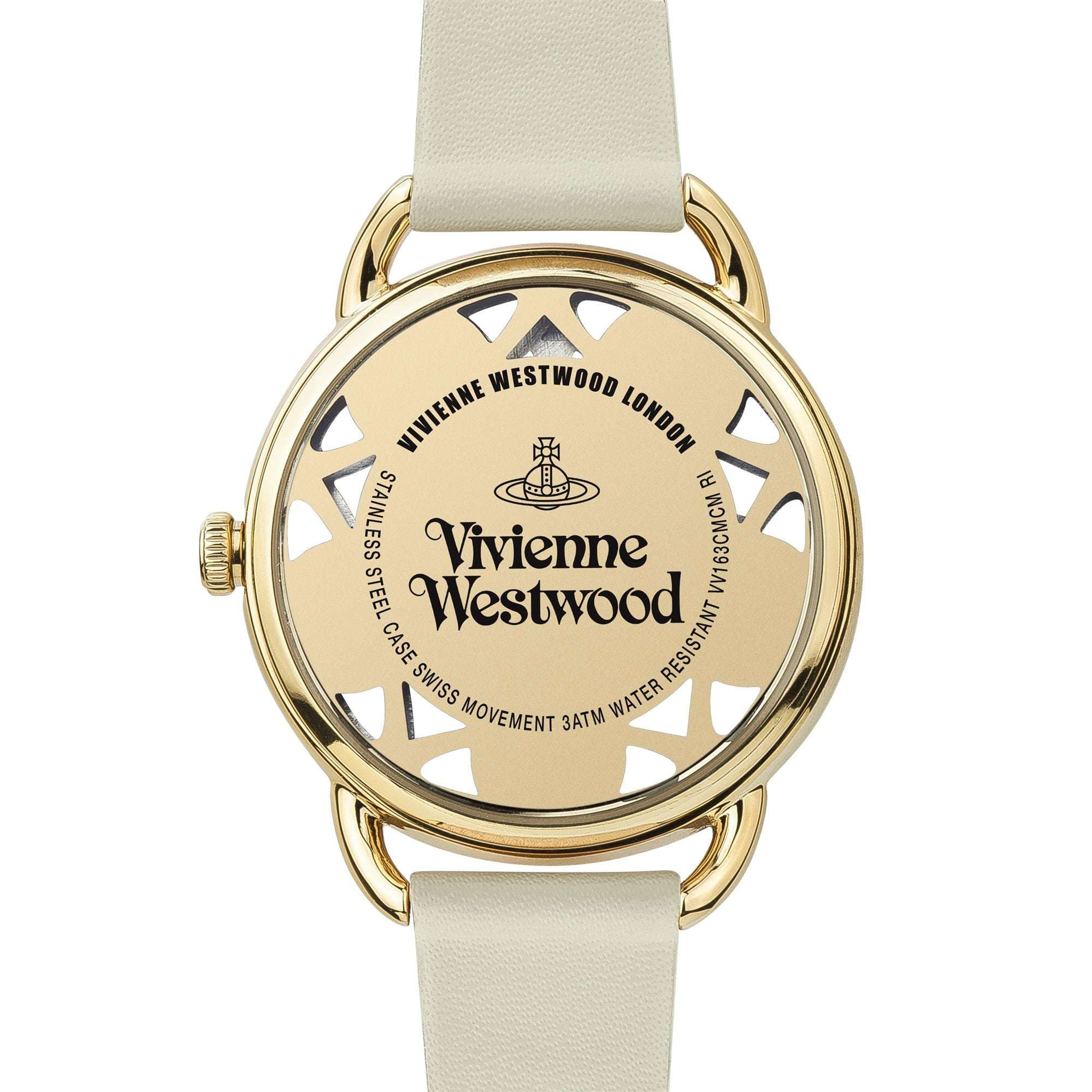 Vivienne Westwood Leadenhall Cream Gold Dial Ladies Watch VV163CMCM - WatchNation