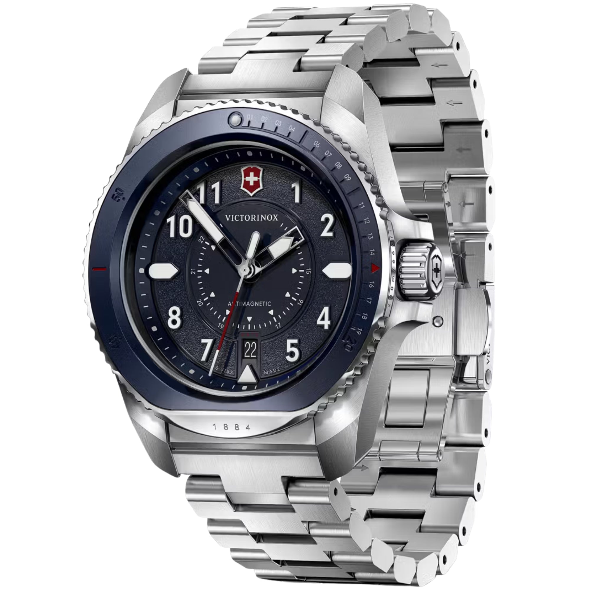 Victorinox Journey 1884 241978 unidirectional rotating bezel detail