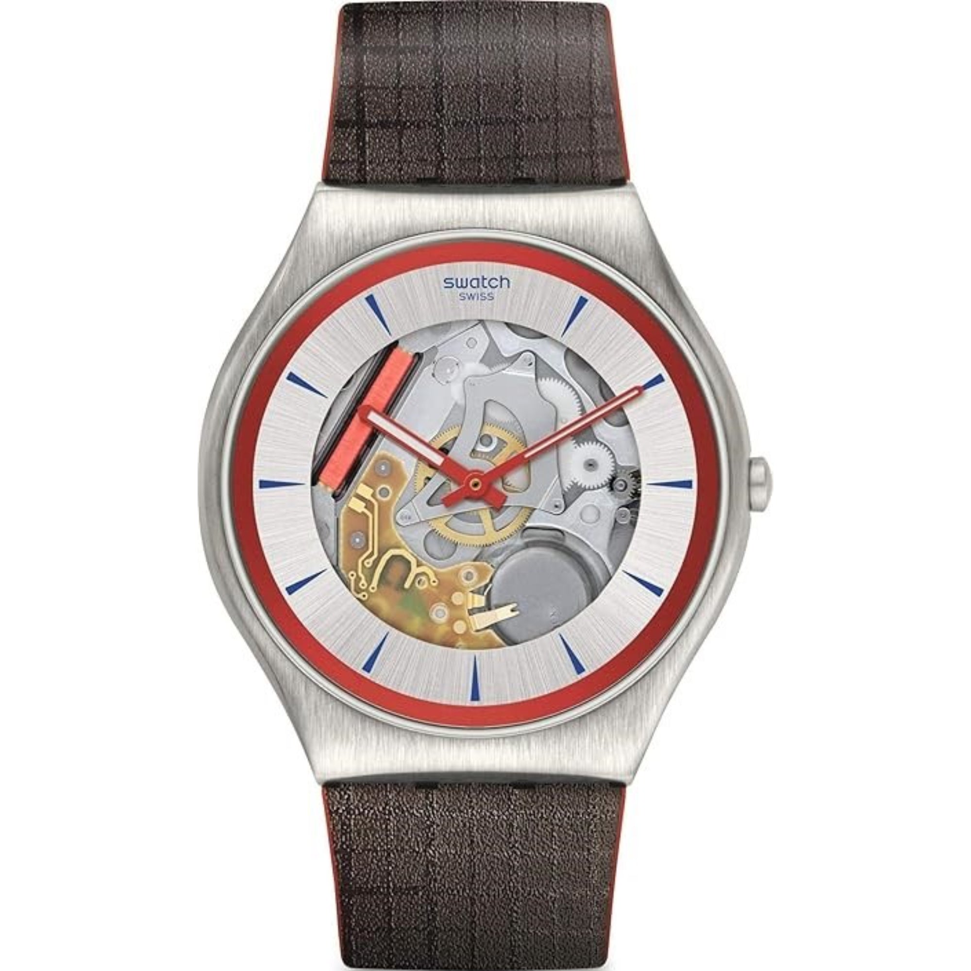 Swatch James Bond Q 2020 No Time To Die Limited Edition Uhr mit silbernem Zifferblatt, Herren, SS07Z100