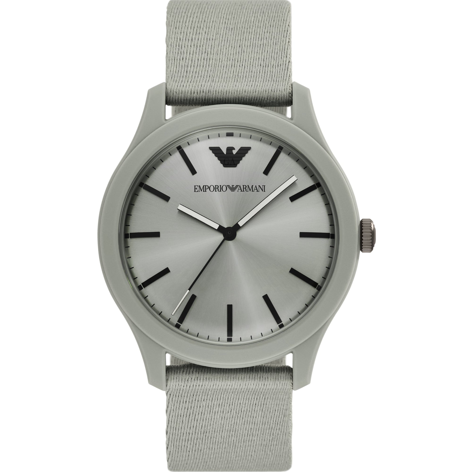 Emporio Armani Gianni T-Bar 45mm Gray Dial Mens Quartz Watch AR11653