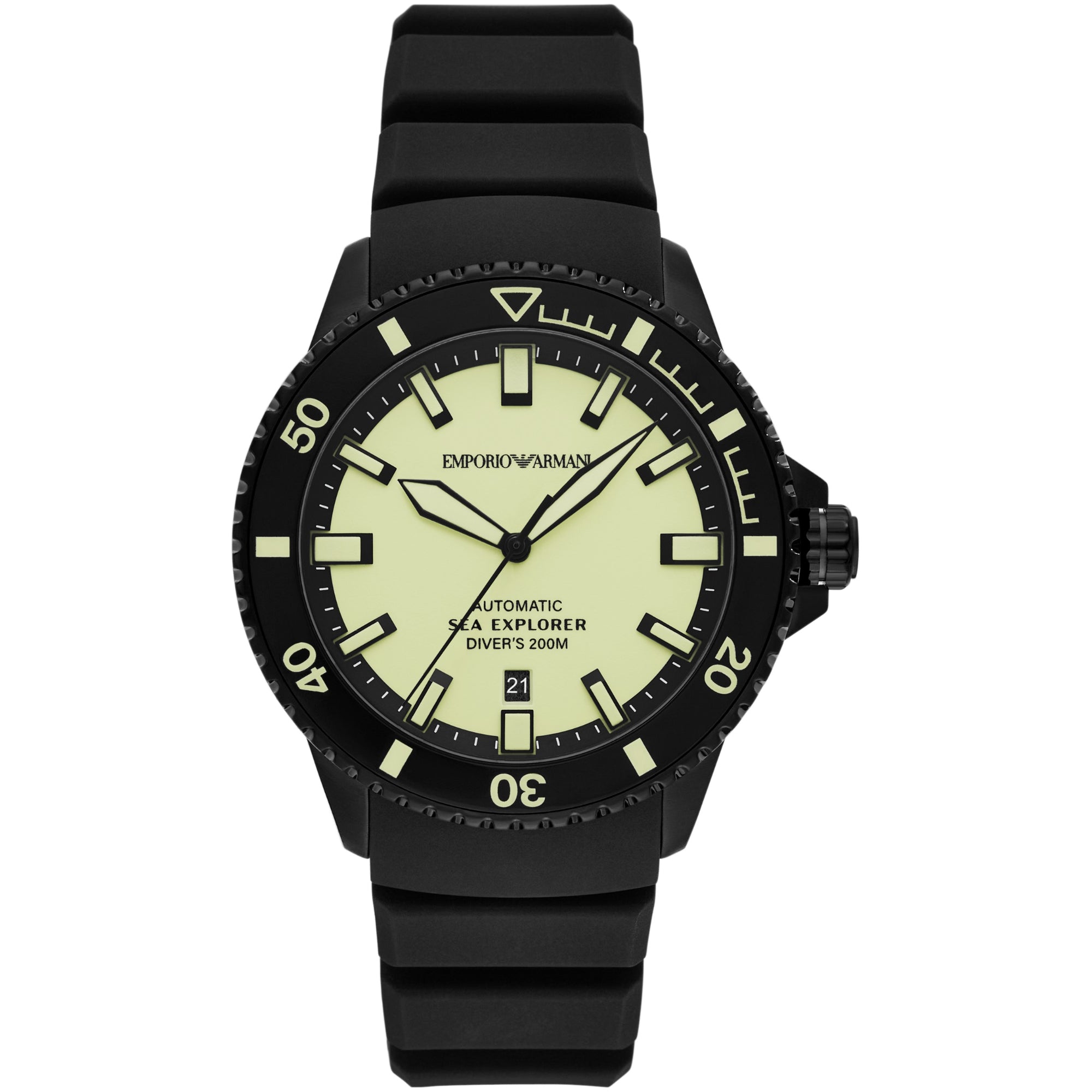 Emporio Armani Sea Explorer Yellow Dial Men's Watch AR60085