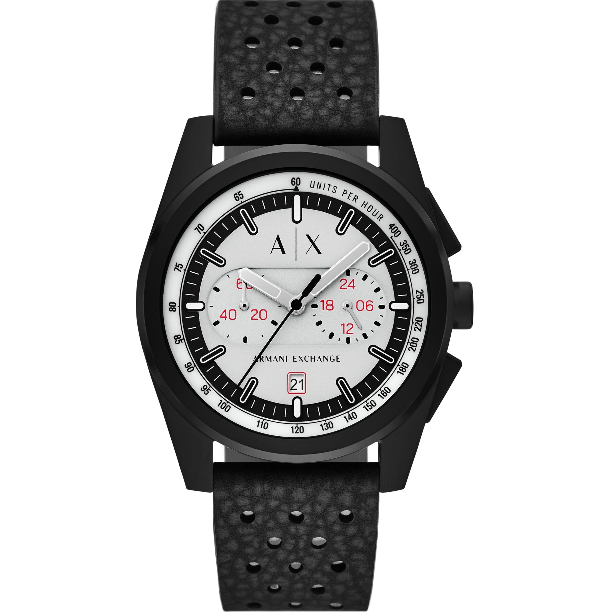 Armani Exchange Gray Dial Rubber Strap Men's Watch AX2865