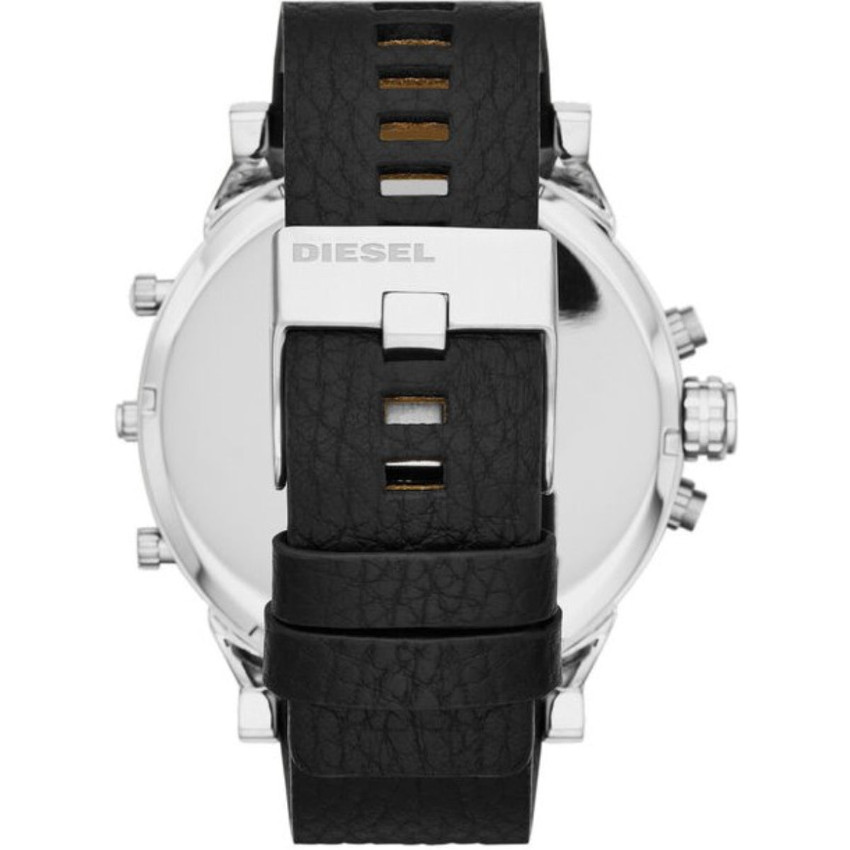 Diesel Mr. Daddy 57mm Chronograph Schwarzes Zifferblatt Leder Herren Quarzuhr DZ7313