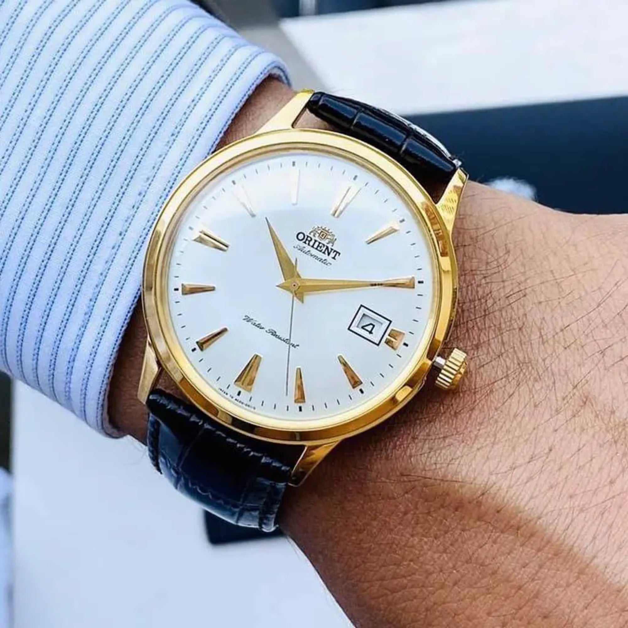 Orient Bambino White Dial Men's Dress Watch TAC00003W0