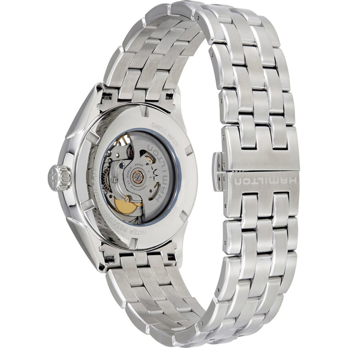Hamilton Jazzmaster 42mm Open Heart Silver Dial Steel Mens Automatic Watch H32705151
