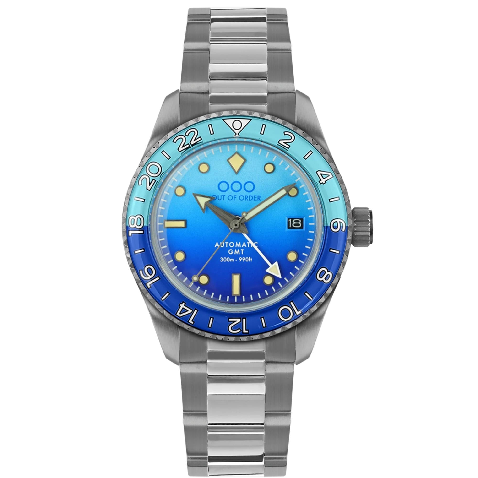 Out Of Order OOO.001-25.BB.BAND.SS Shaker GMT Men's Watch