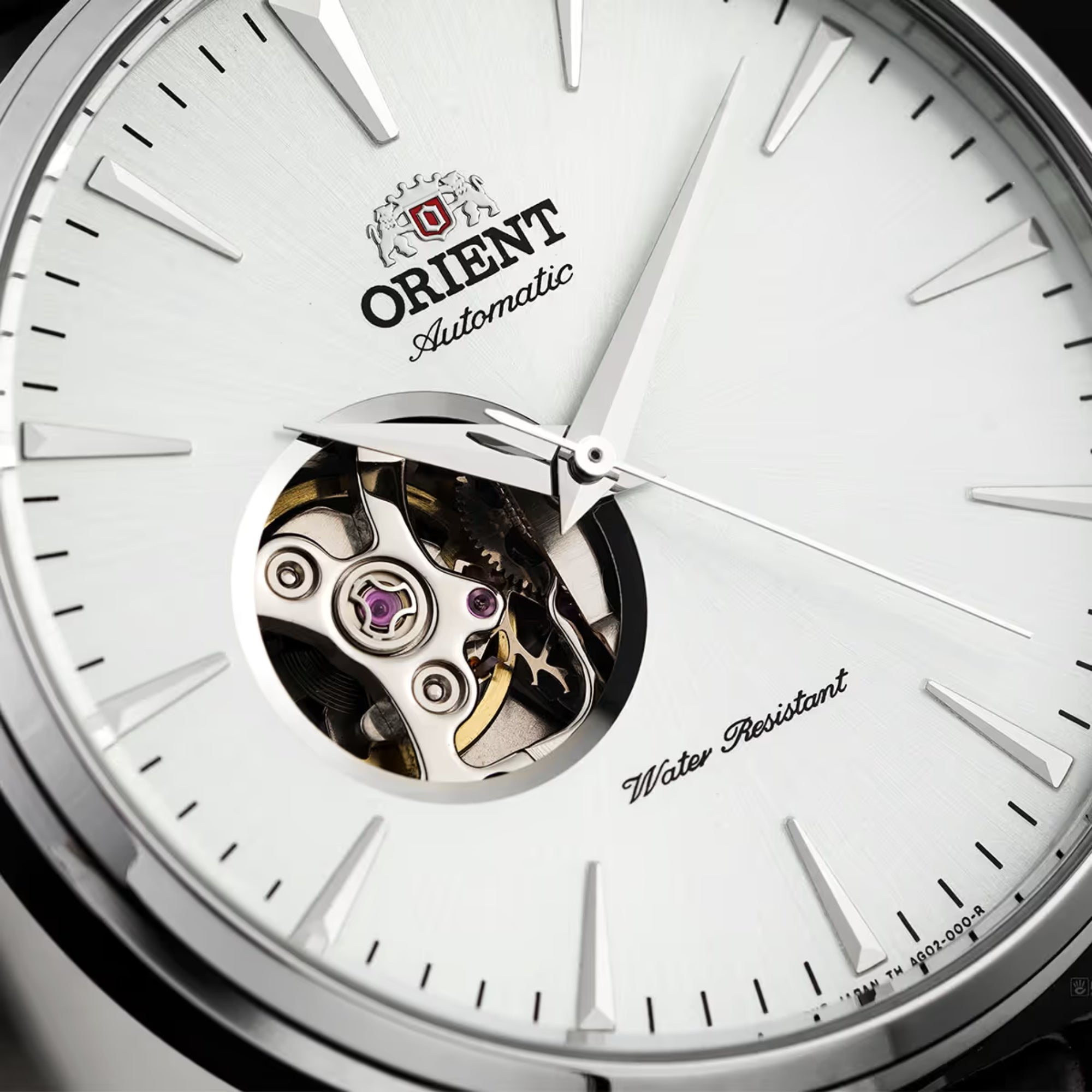 Orient Contemporary 41mm Open Heart White Dial Leather Mens Automatic Watch TAG02005W0