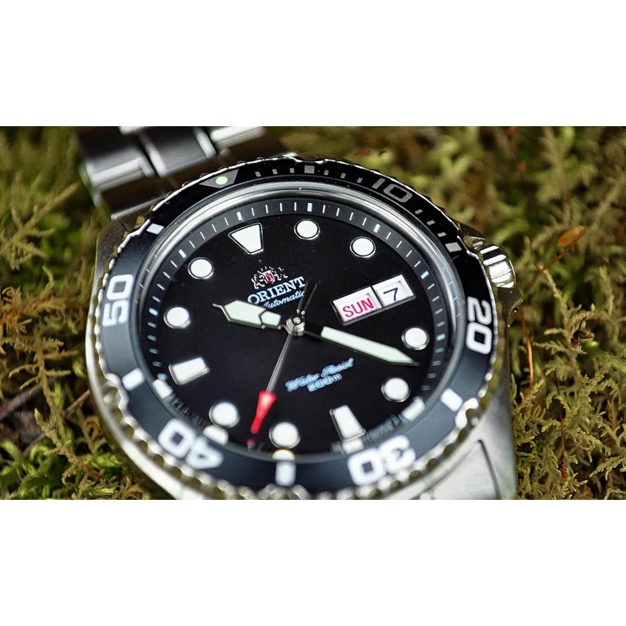Orient Mako 41.5mm Black Dial Steel Mens Automatic Watch TAA02004B9