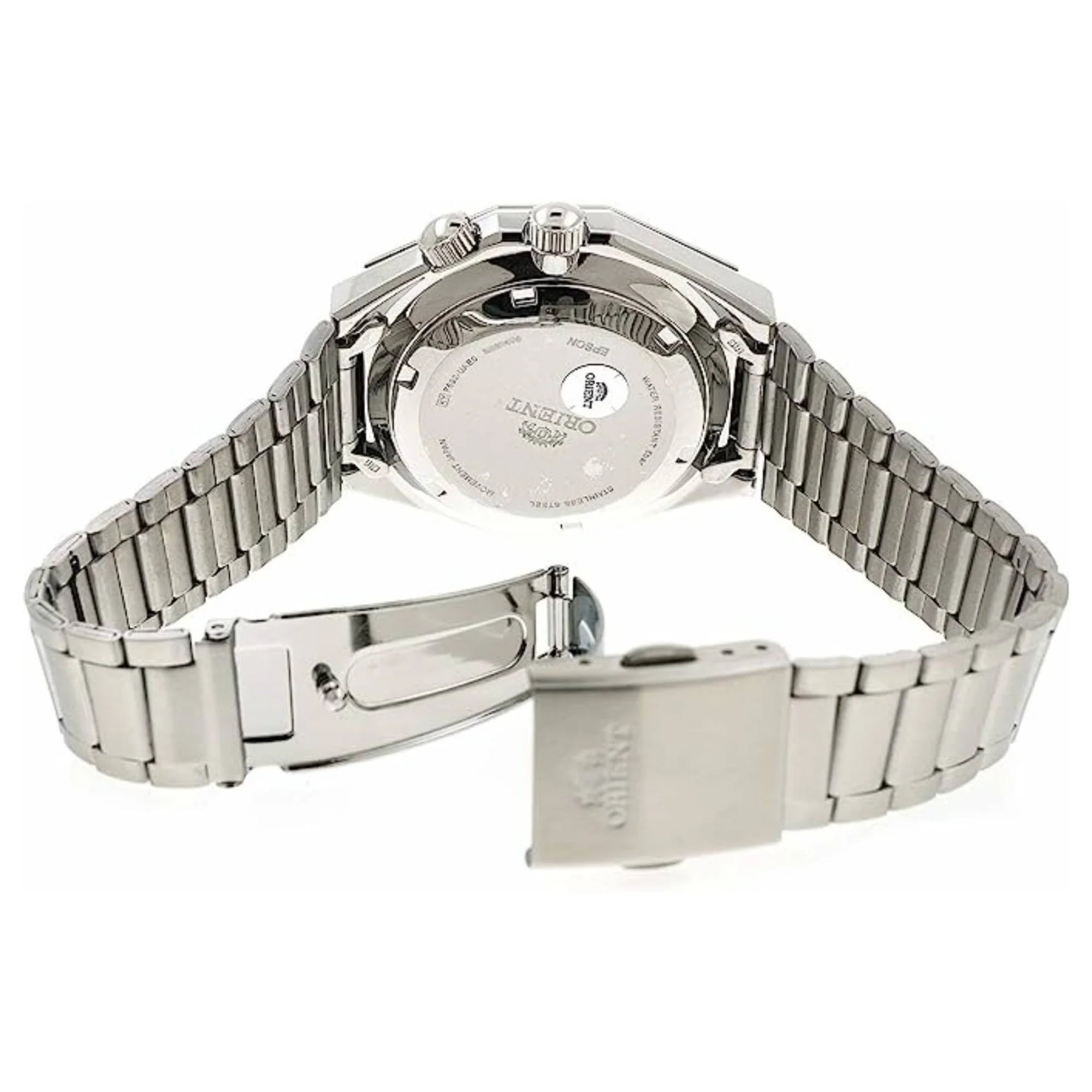 Orient Neo 70s 42mm stainless steel bracelet and clasp