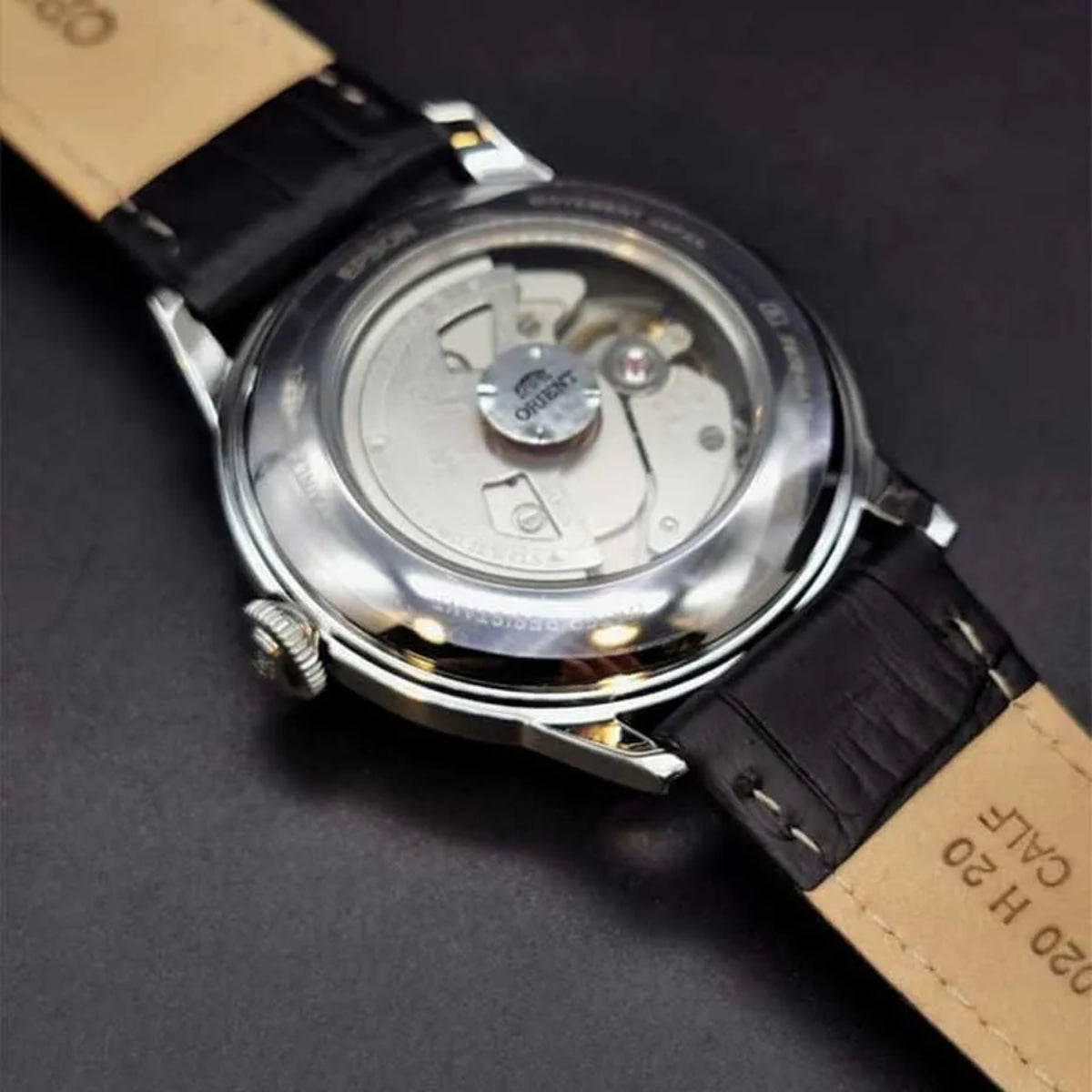 Orient Bambino 38mm White Dial Leather Mens Automatic Watch RA-AC0M03S30B