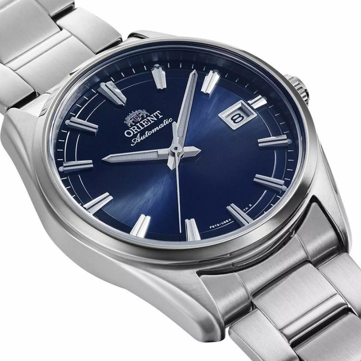 Orient Stretto RA-AC0R02L30B polished stainless steel case side profile