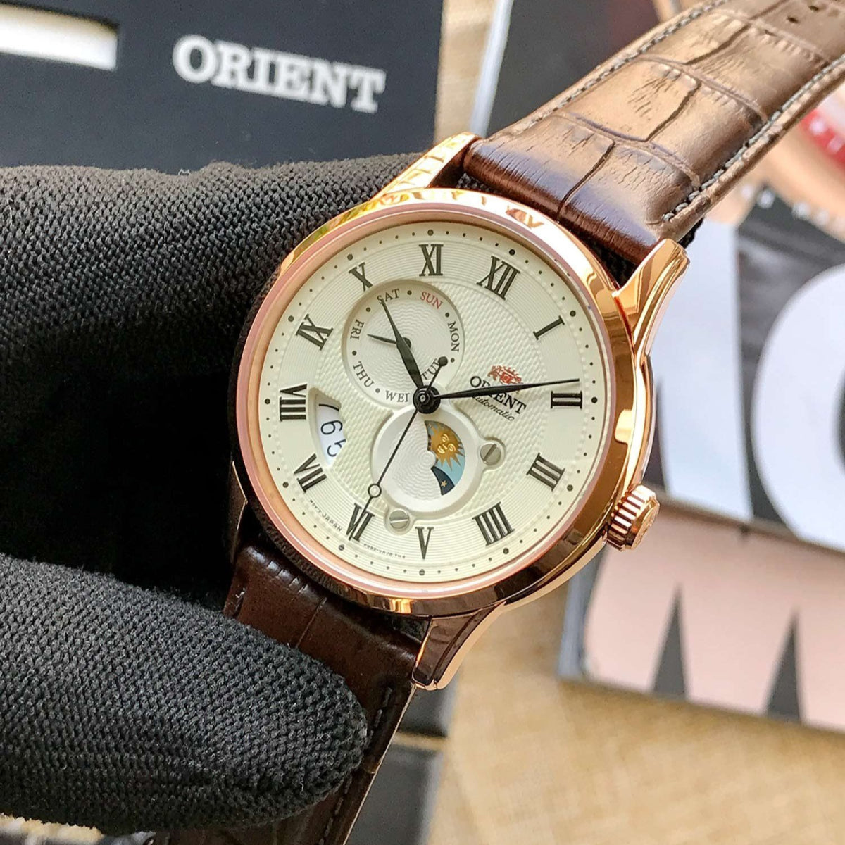 Orient Bambino Champagne Dial Men’s Dress Watch RA-AK0007S30B