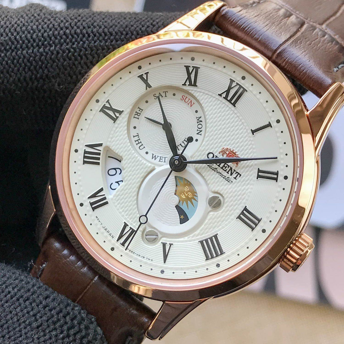 Orient Bambino Champagne Dial Men’s Dress Watch RA-AK0007S30B