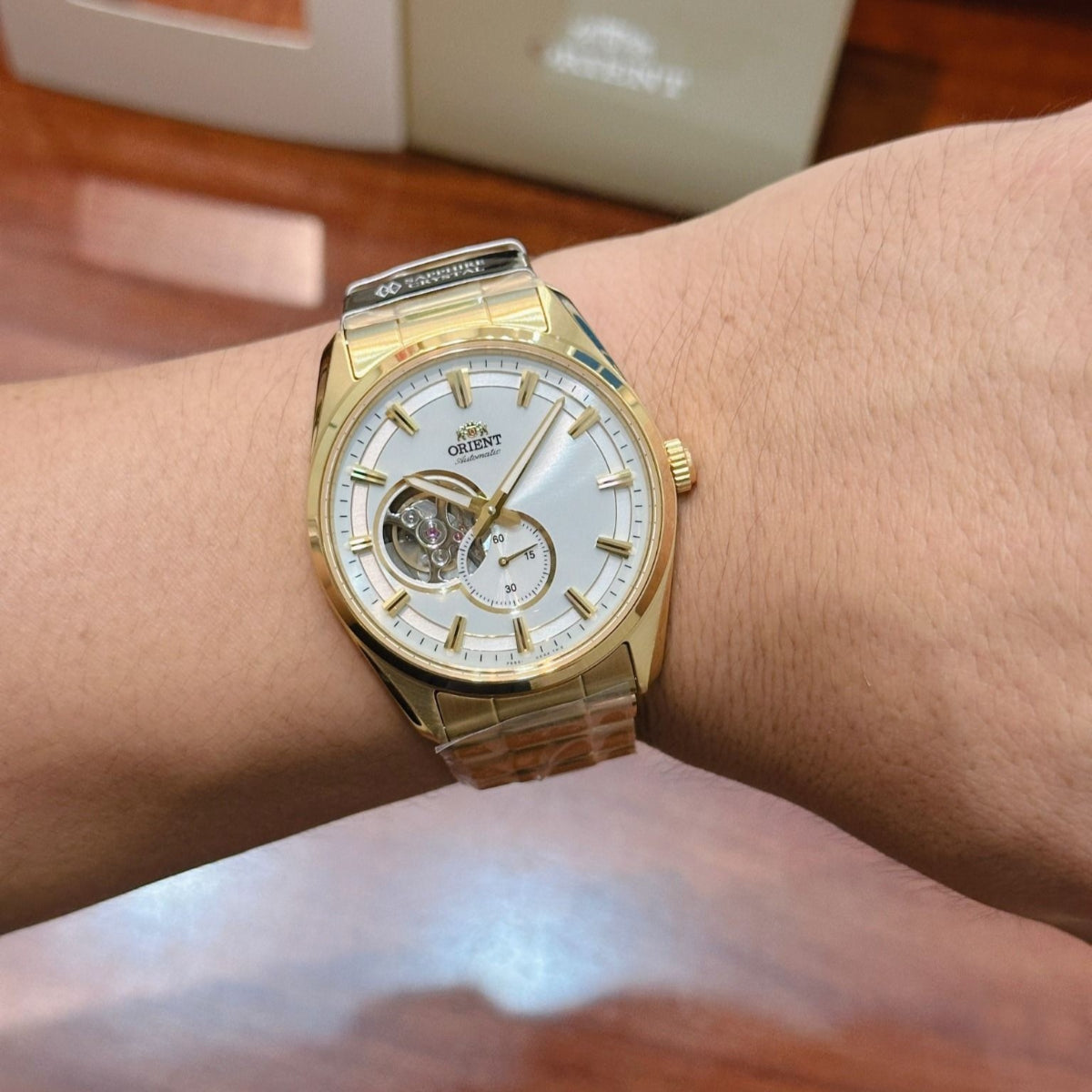 Orient RA-AR0007S30B automatic watch on wrist