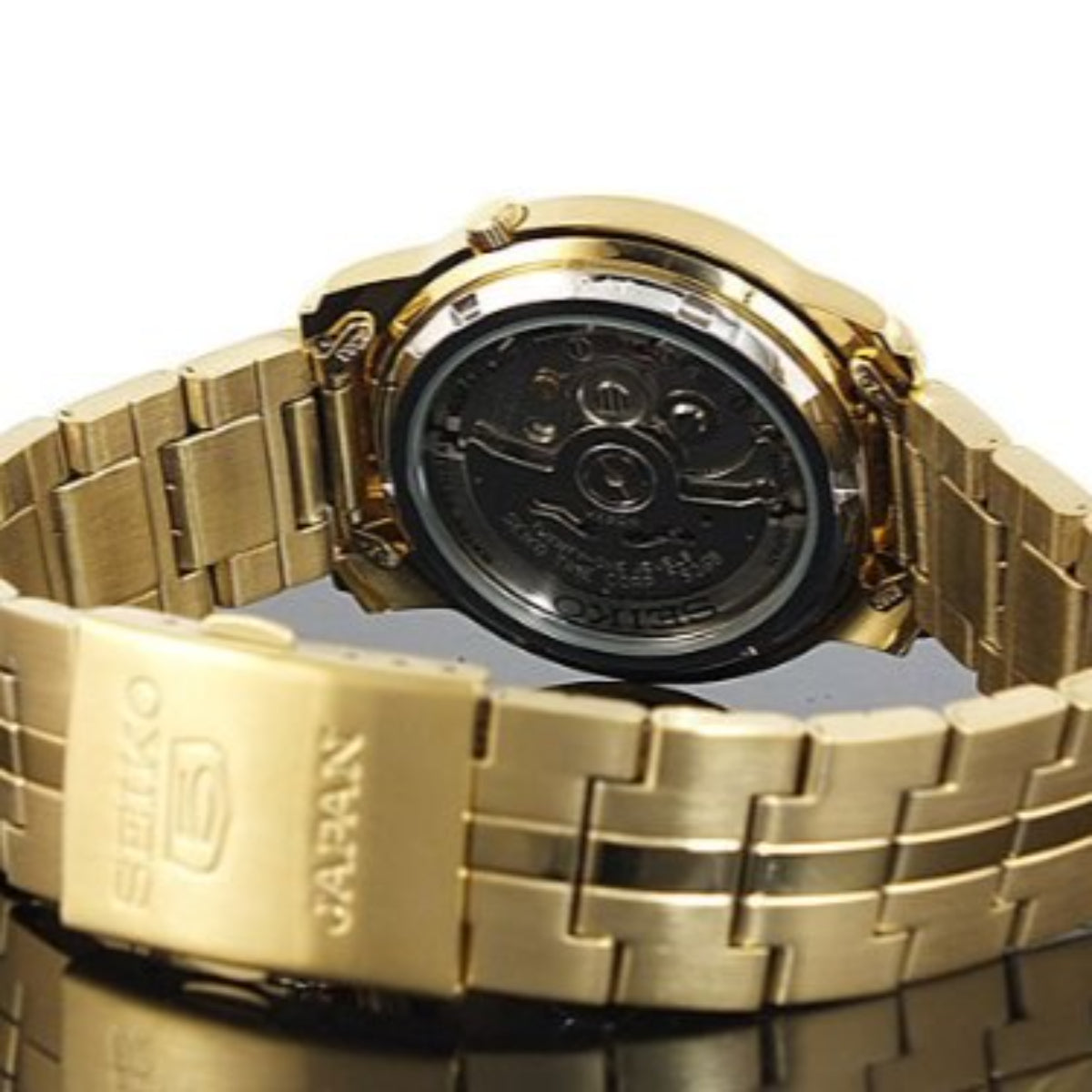 Seiko 5 Black Dial Stainless Steel Men's Watch SNKK86K1