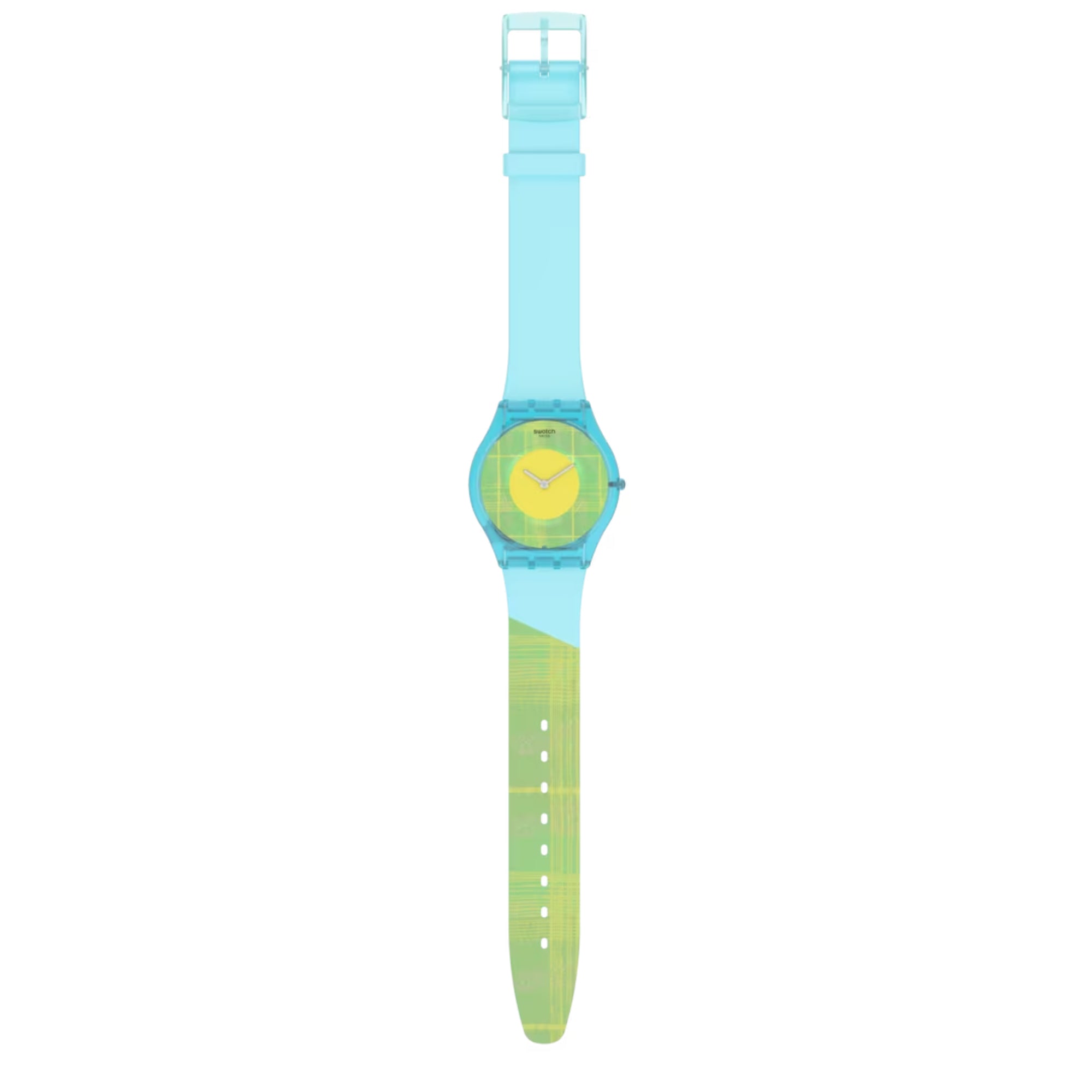 Swatch Supriya Acid Mardas 02 Quartz Yellow Dial Silicone Strap Watch SS08Z104