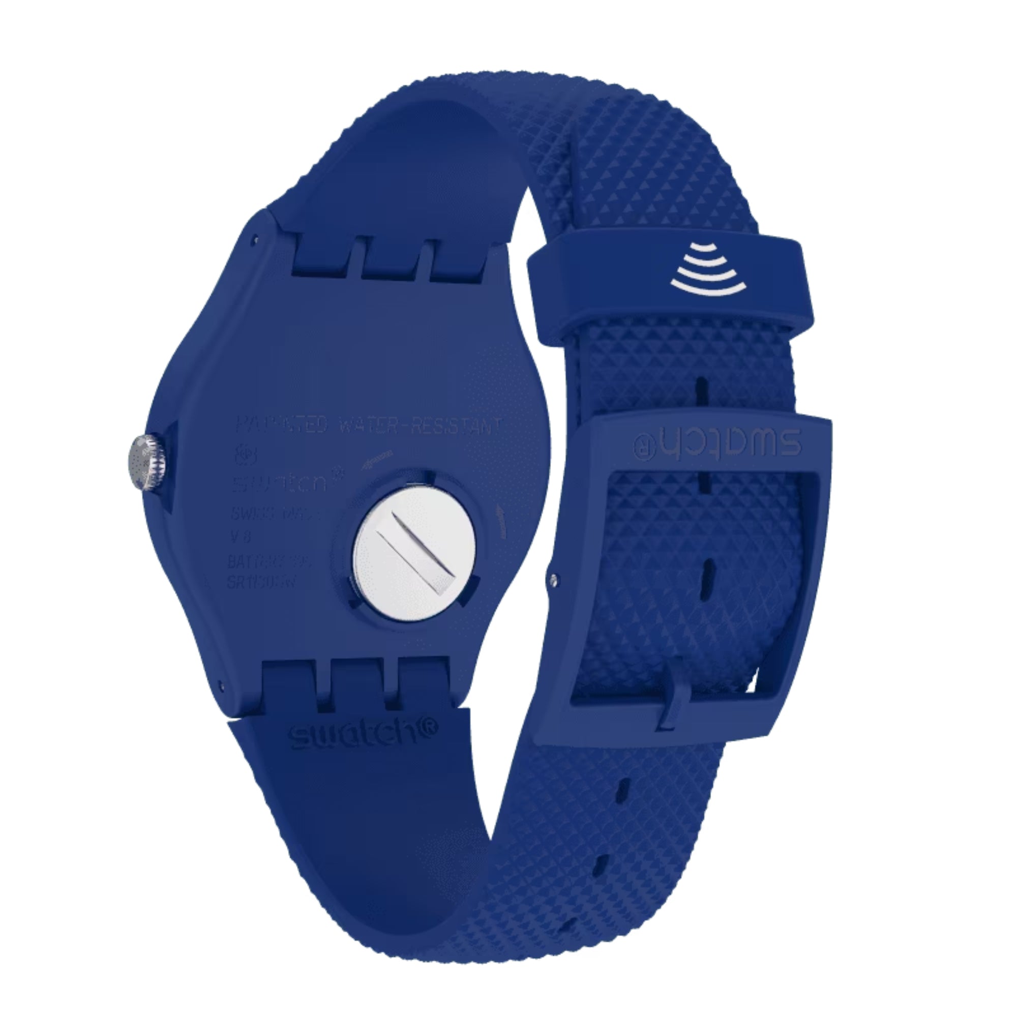 Swatch SwatchPAY! Ocean Pay! Quarz Blaues Zifferblatt Silikonarmband Uhr SVIN103-5300