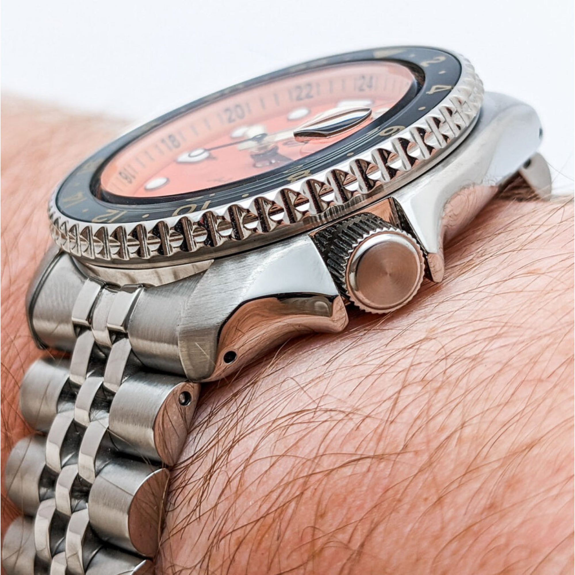 Seiko 5 Sports GMT 'Mikan Oranges Zifferblatt SKX Neuinterpretation Herren Uhr SSK005K1